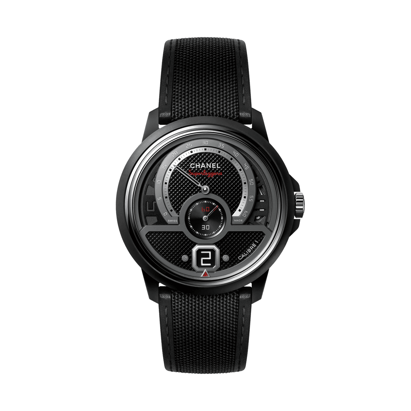 Monsieur de CHANEL Watch Matte Black Ceramic — H6823