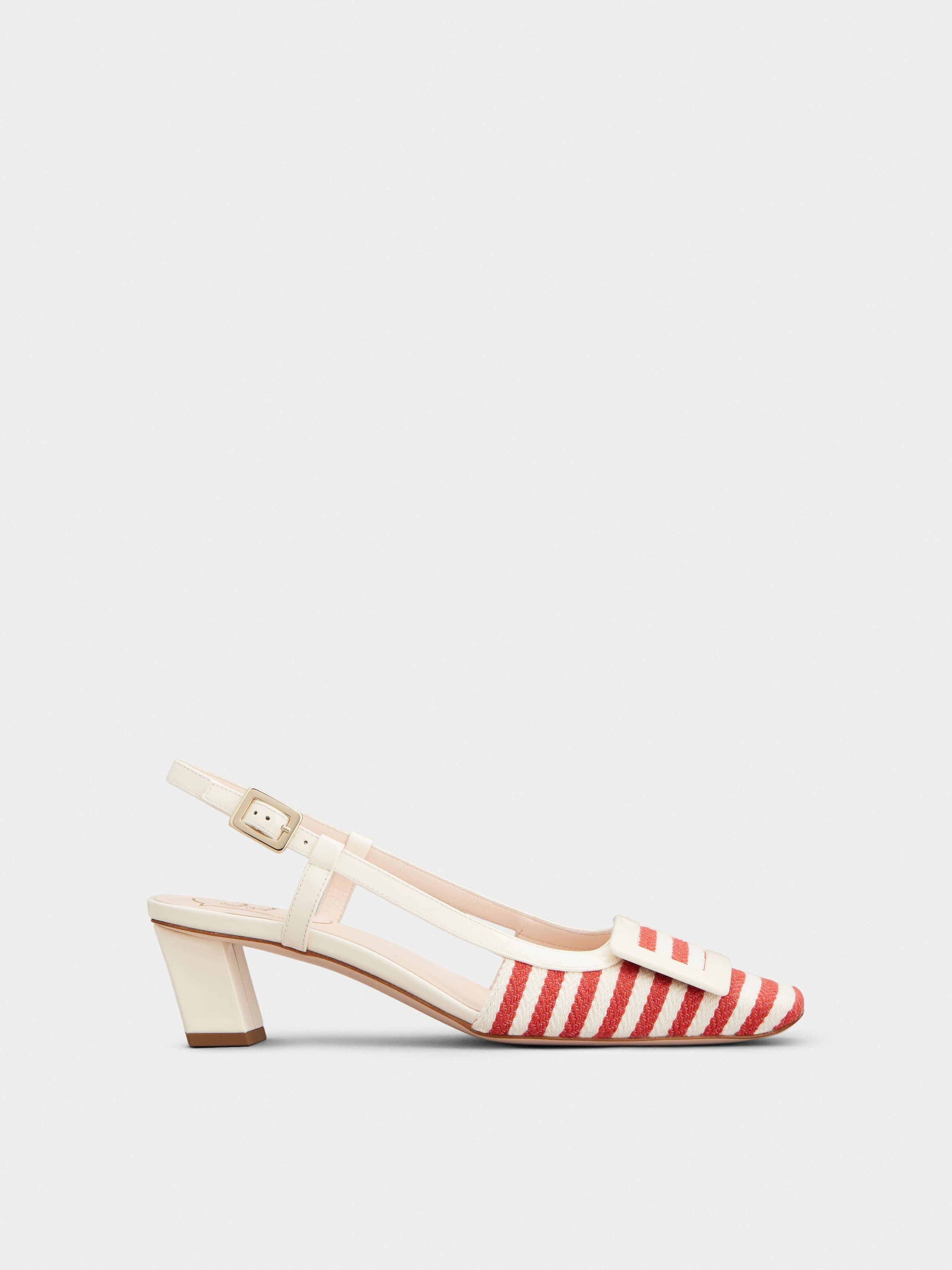 Belle Vivier Slingback Pumps in canvas — RVW00625601UEC3L45