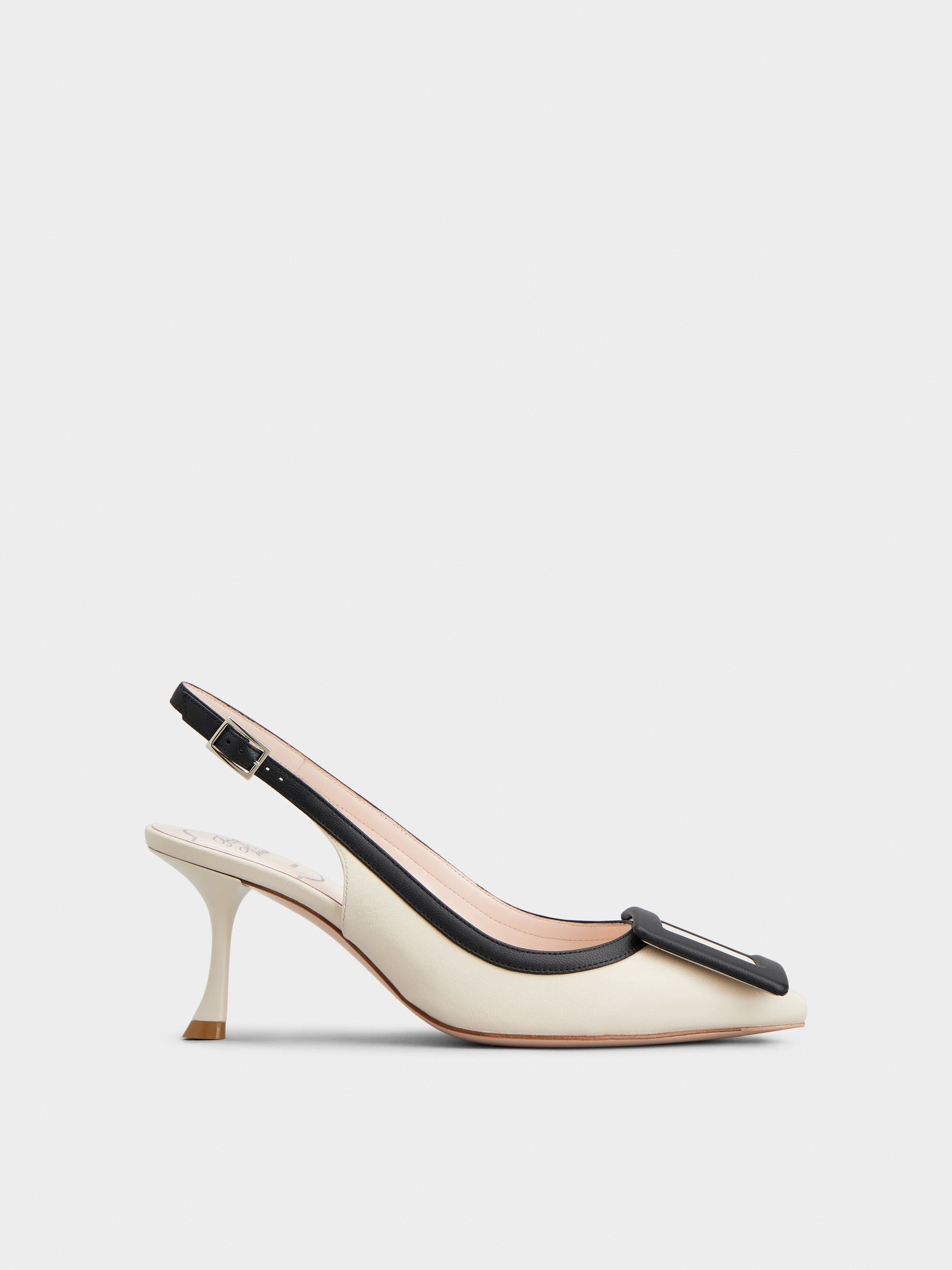 Viv' In The City Bicolor Slingback Pumps in Nappa Leather — RVW61837770NK00H62