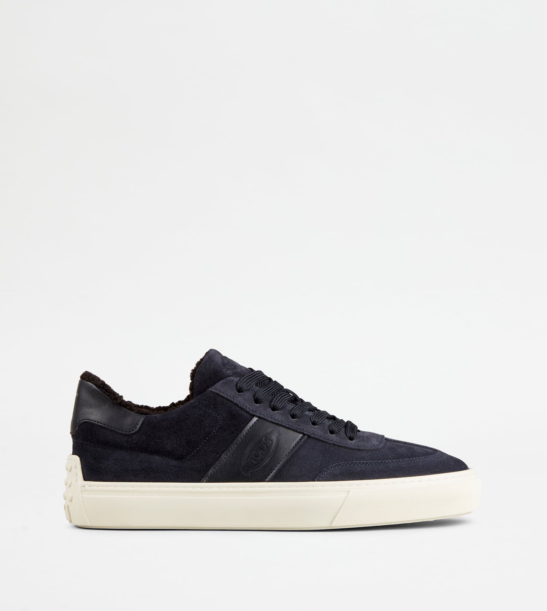 Sneakers in Suede - Furry Lining — Blue — XXM03E0GC51MJHU805