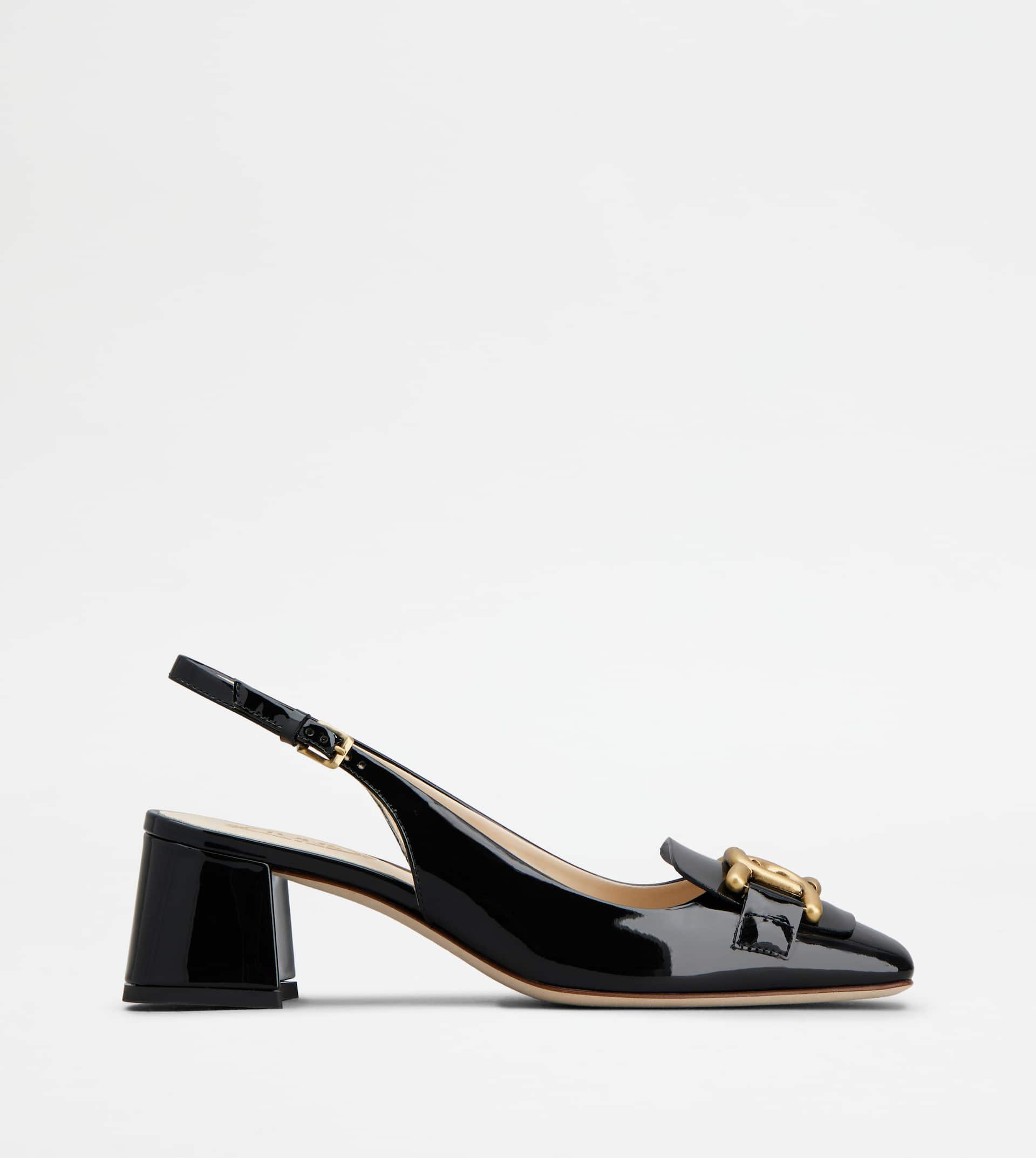 Kate Slingback Pumps in Patent Leather — Black — XXW96K0IB60SFKB999