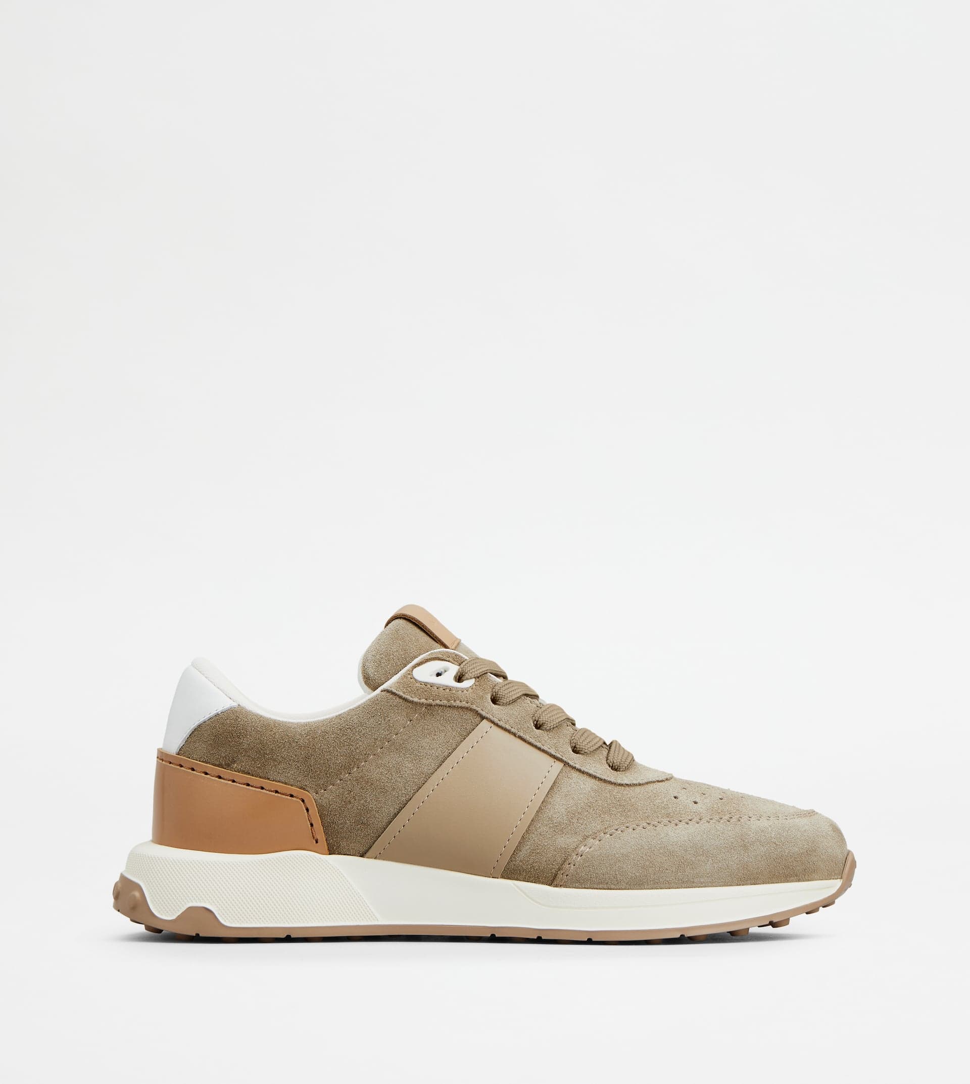 Sneakers in Suede — Beige, Brown — XXM63K0GT80SOB0DK2