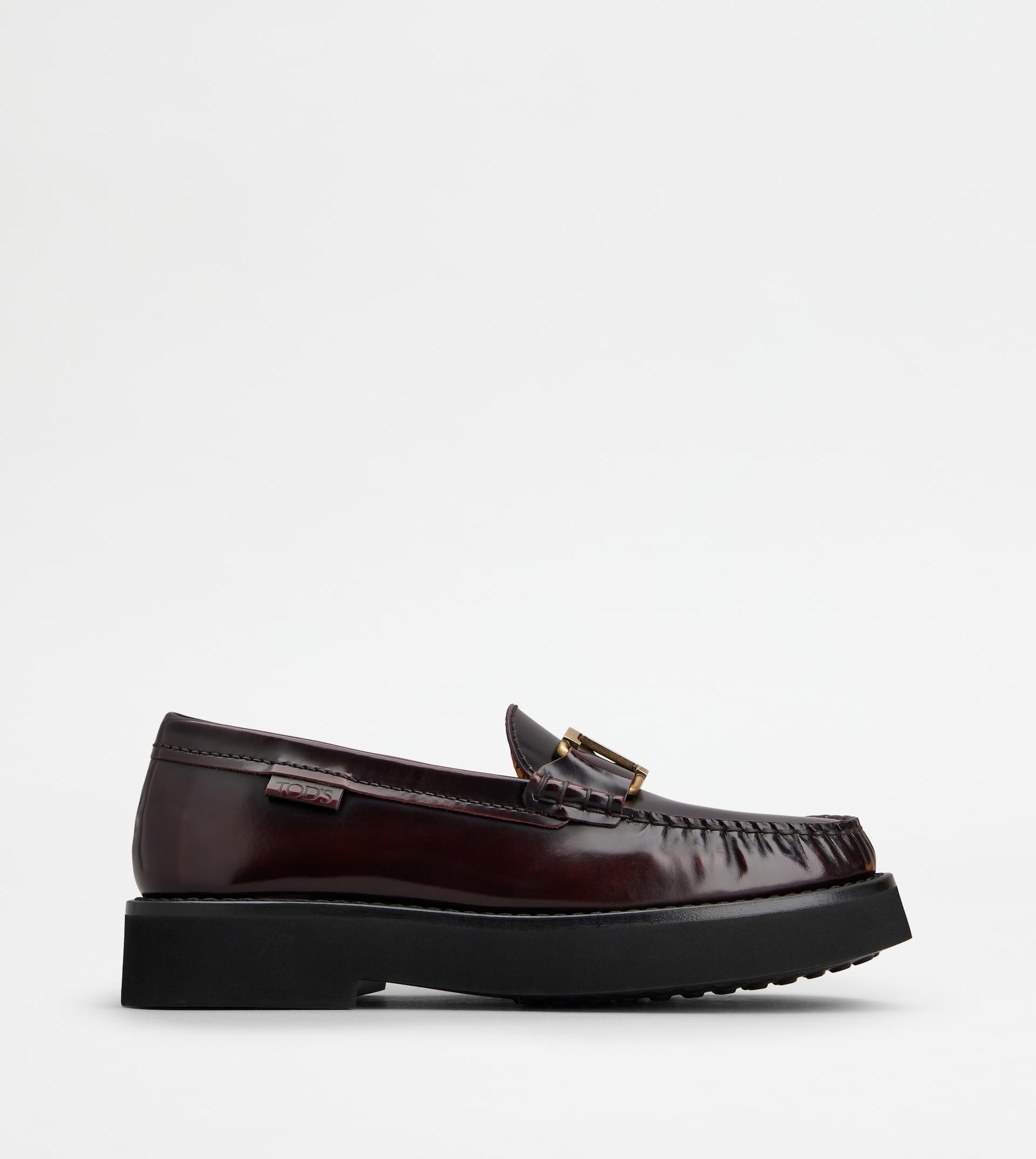 T Timeless Loafer in Leather — Burgundy — XXW54K0HN90SHAR810