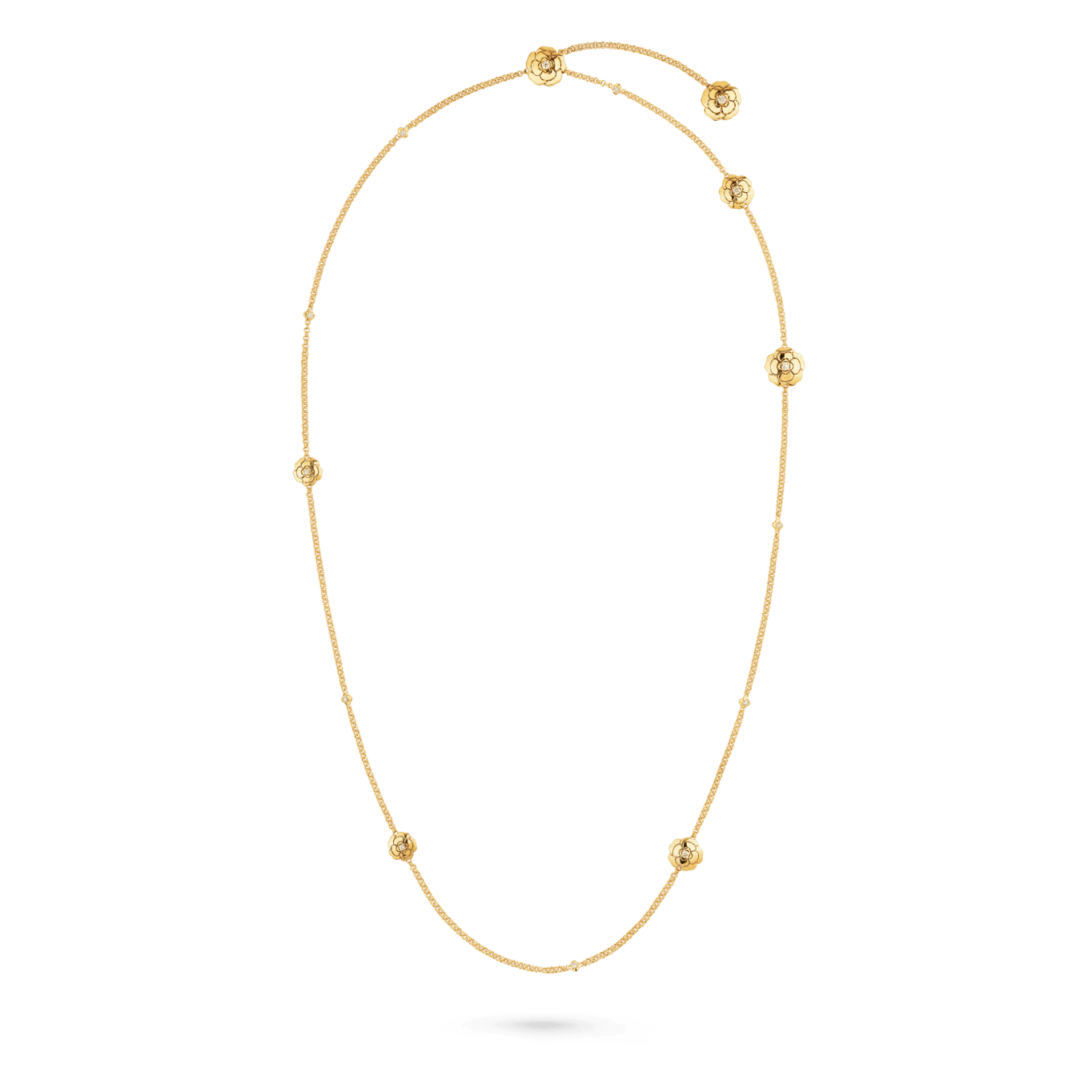 Extrait de Camélia supple choker — Yellow gold — J12329
