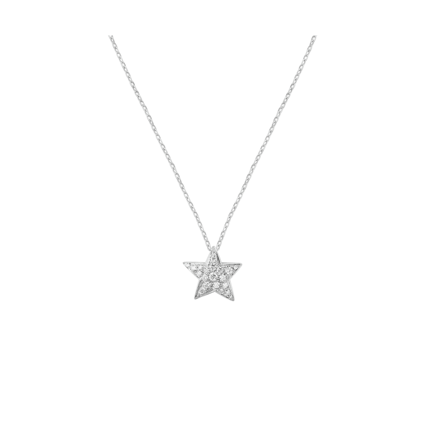 Comète Géode Necklace White Gold & Diamond — J0869
