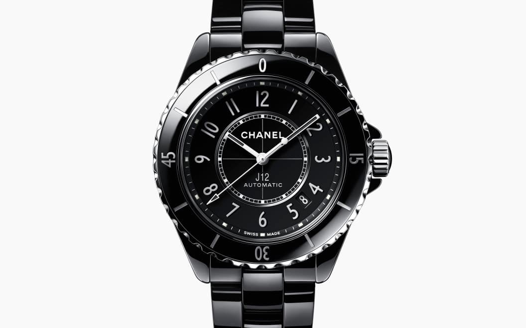J12 Caliber 12.1 38 mm watch — Black ceramic — H5697