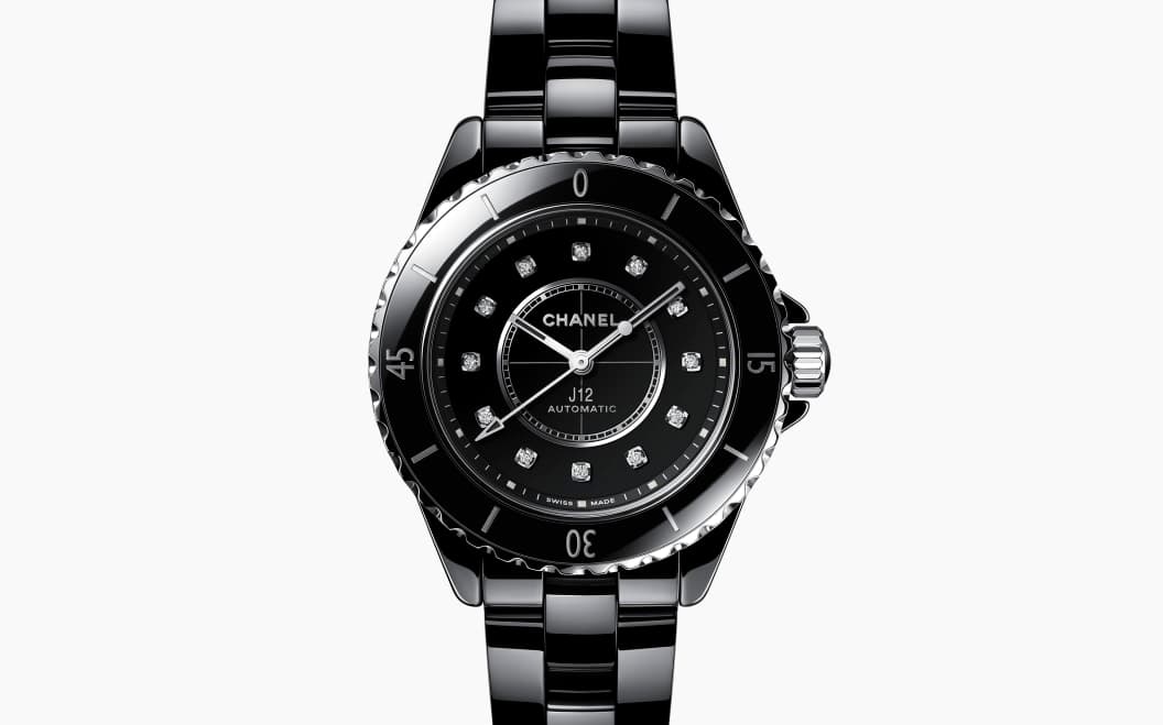 J12 Caliber 12.2 33 mm watch — Black ceramic — H9742