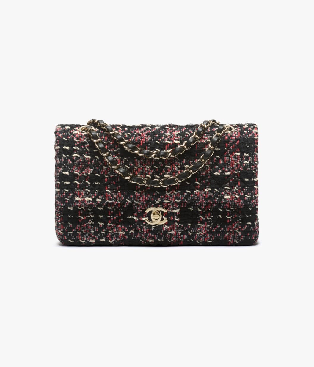 Classic 11.12 Handbag — Tweed gold-tone metal — A01112B23531MB126