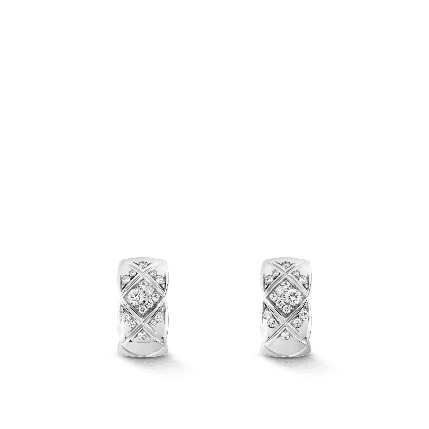 Coco Crush Earrings White Gold & Diamond — J12497