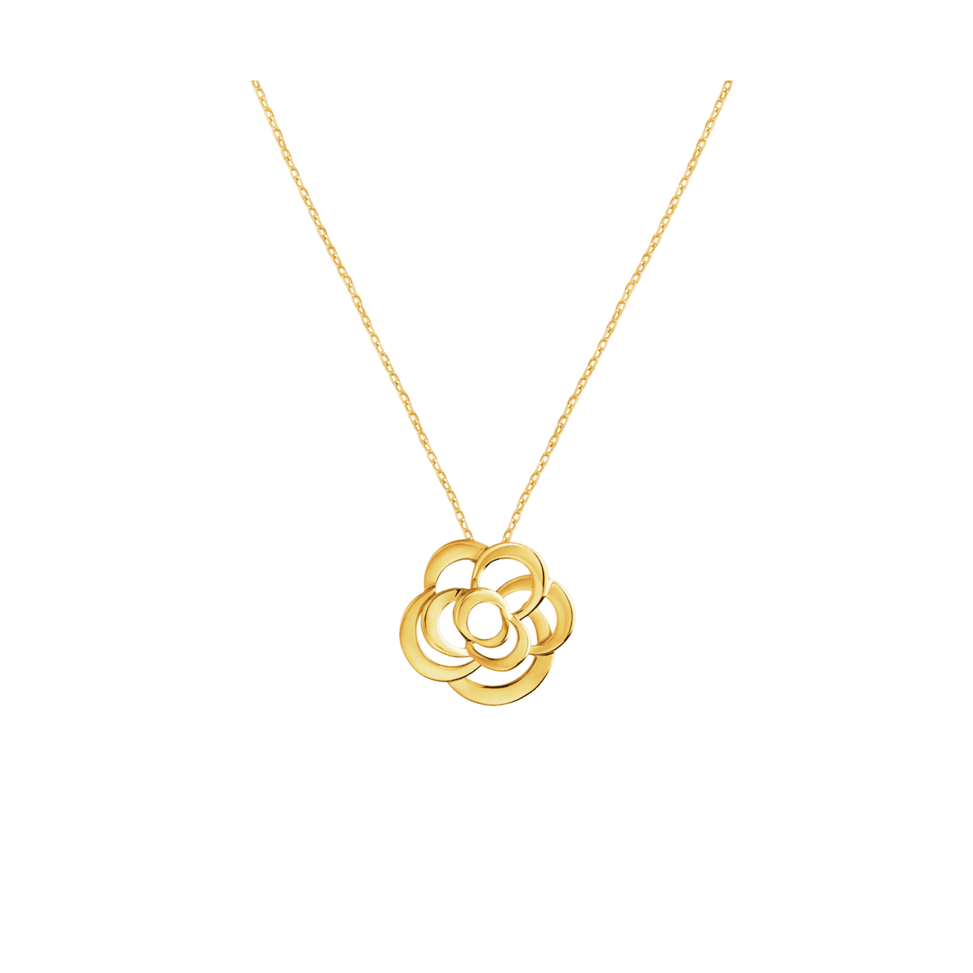 Fil de Camélia Necklace Yellow Gold — J12801