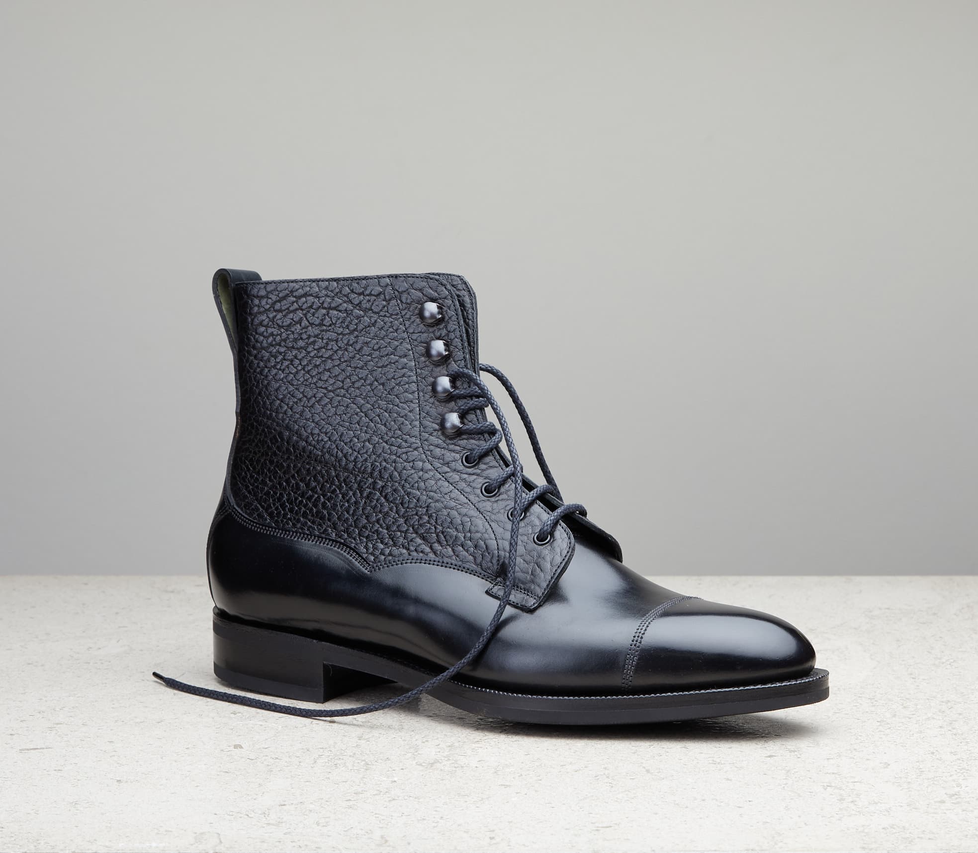 Galway — black cordovan & london grain, 82 last — Galway_082_Black-Cord-LG