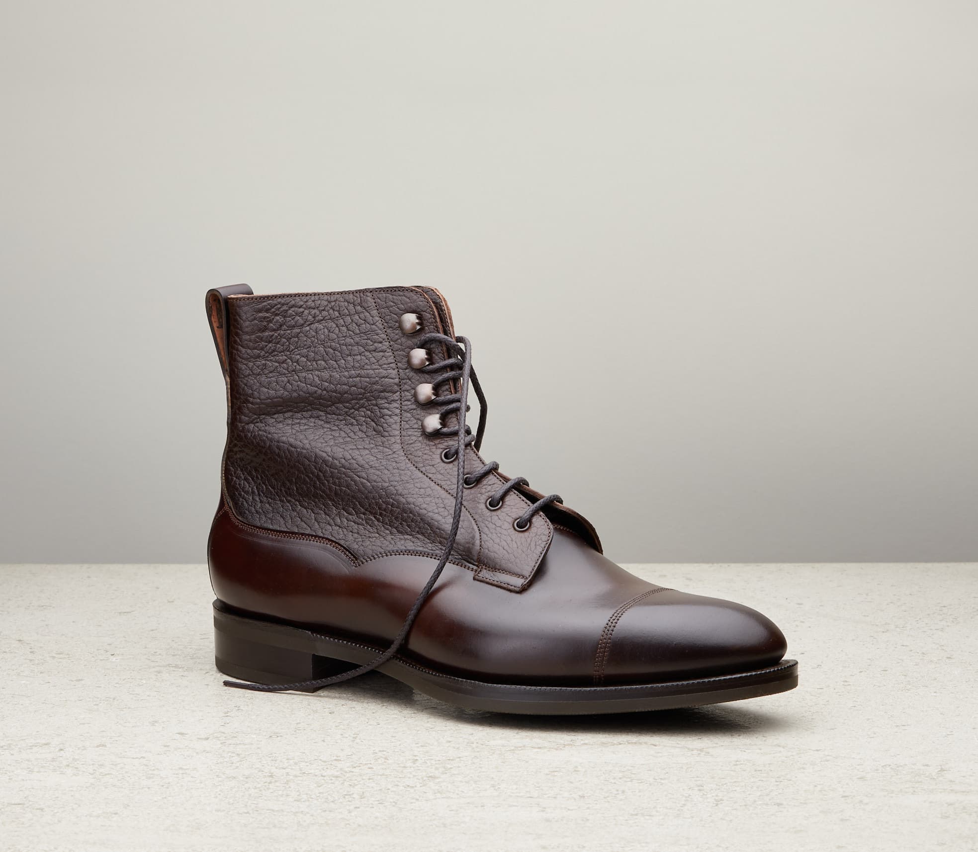 Galway — cognac cordovan & dark brown london grain, 82 last — Galway_082_Cognac-Brown-LG