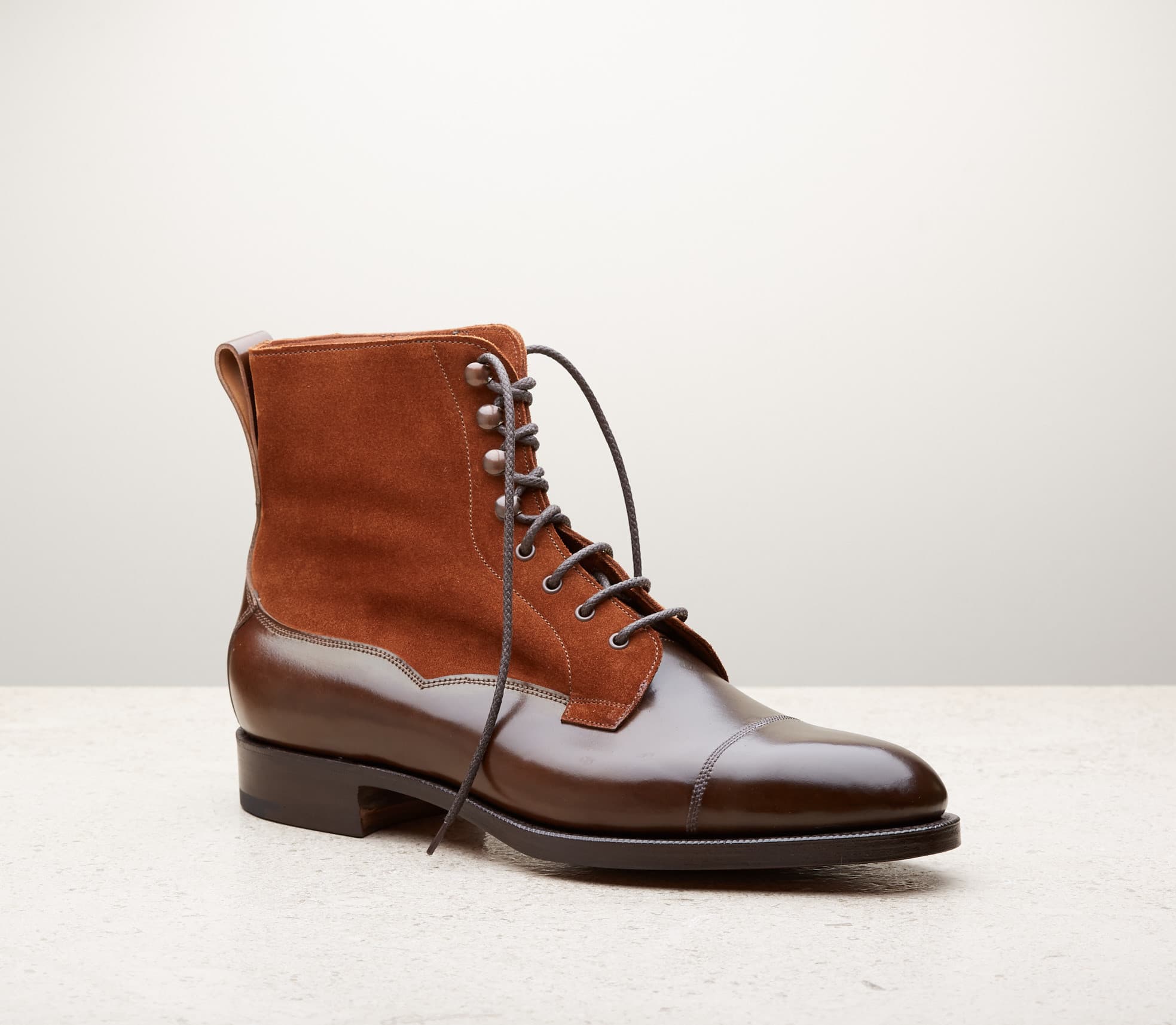 Galway — cognac cordovan & snuff suede, 82 last — Galway_082_Cognac-Cord-Snuff