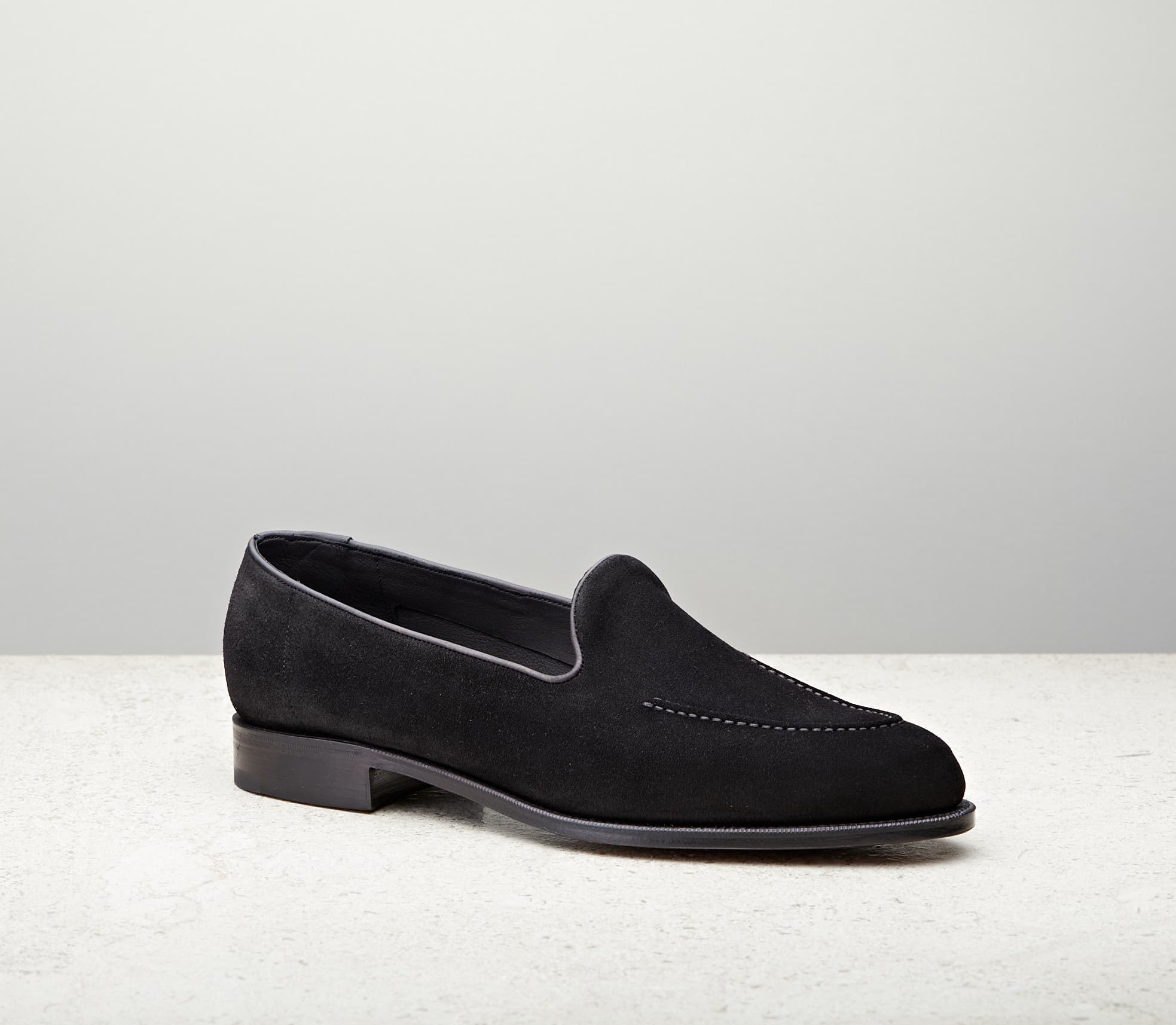 Hampton — black suede, 184 last — Hampton_184_Black-Suede