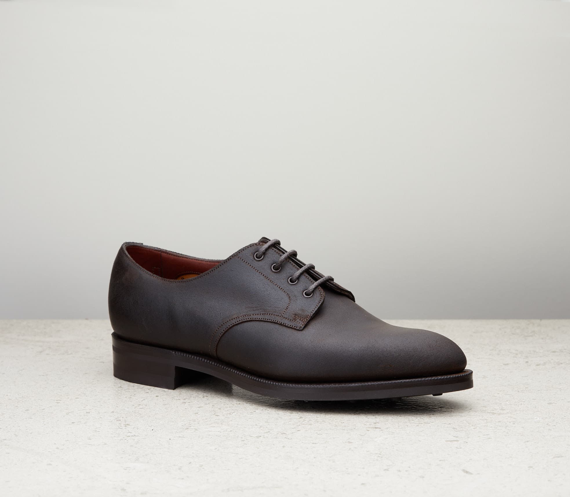 Leith — iron waxed suede, 202 last