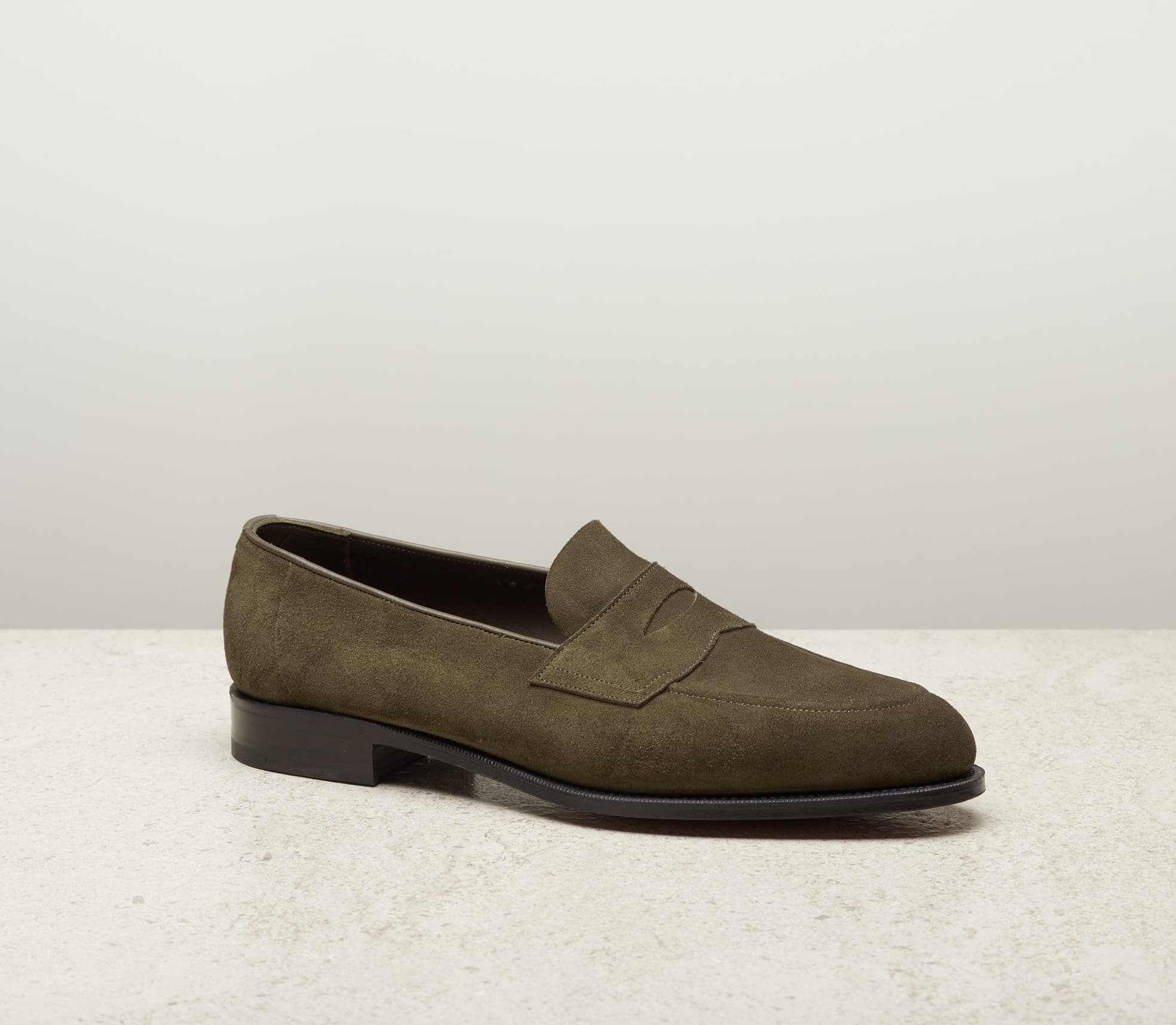 Piccadilly Unlined — army green suede, 184 last — Piccadilly_UL_184_Army-Green-Sd