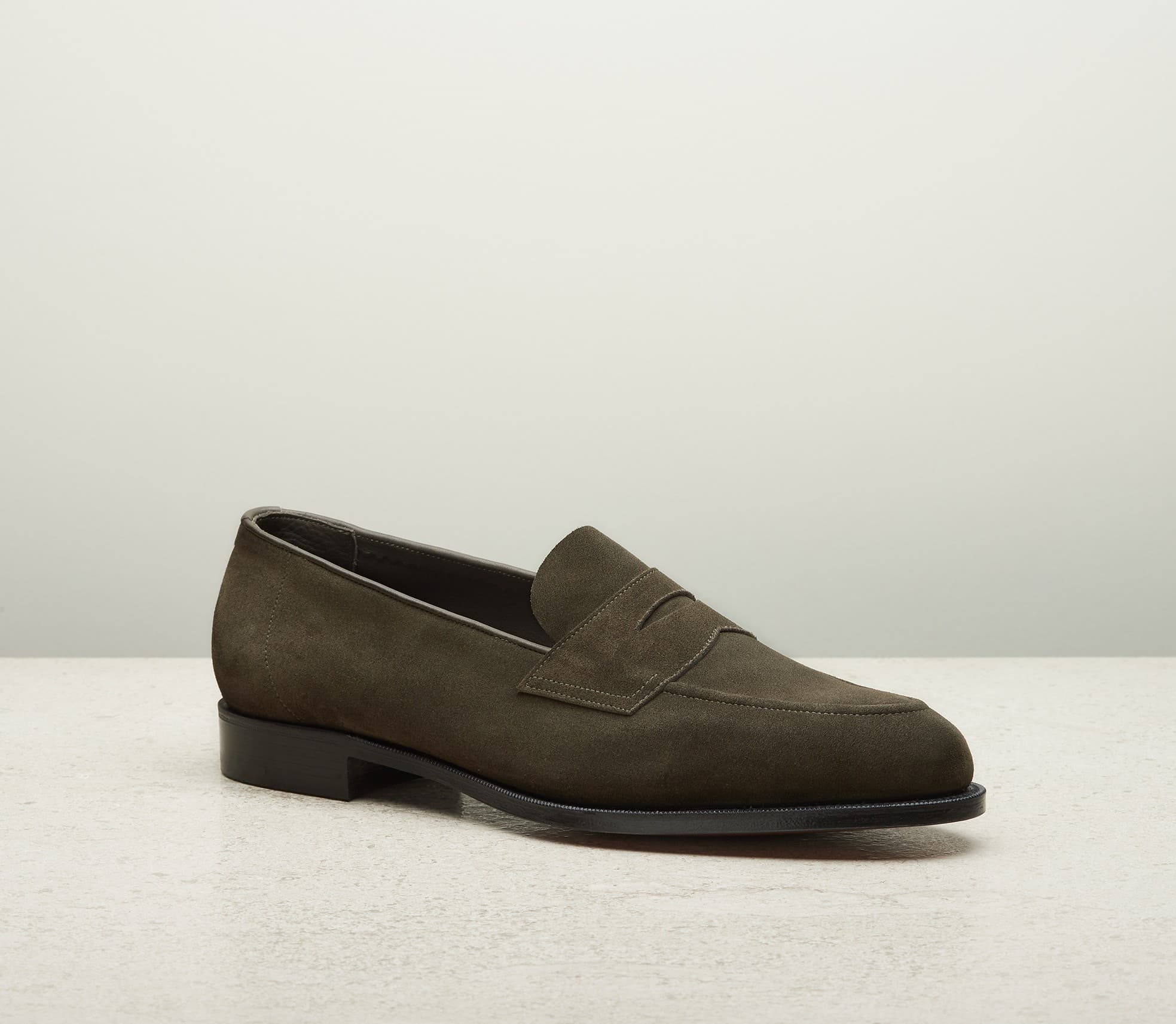 Piccadilly Unlined — moss suede, 184 last — Piccadilly_UL_184_moss-suede