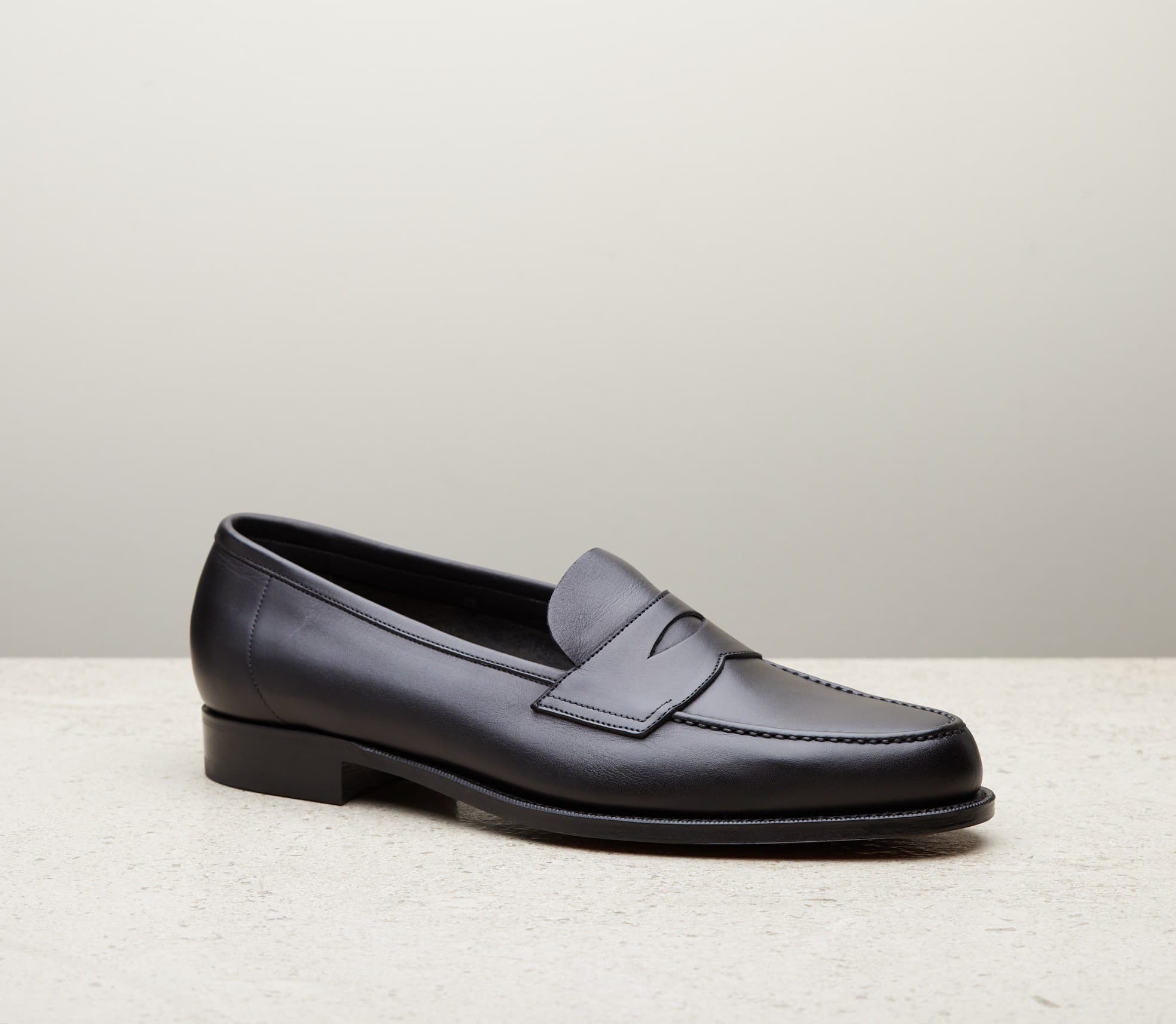 Pimlico Unlined — black delapre, 125 last — Pimlico_UL_125_black-delapre