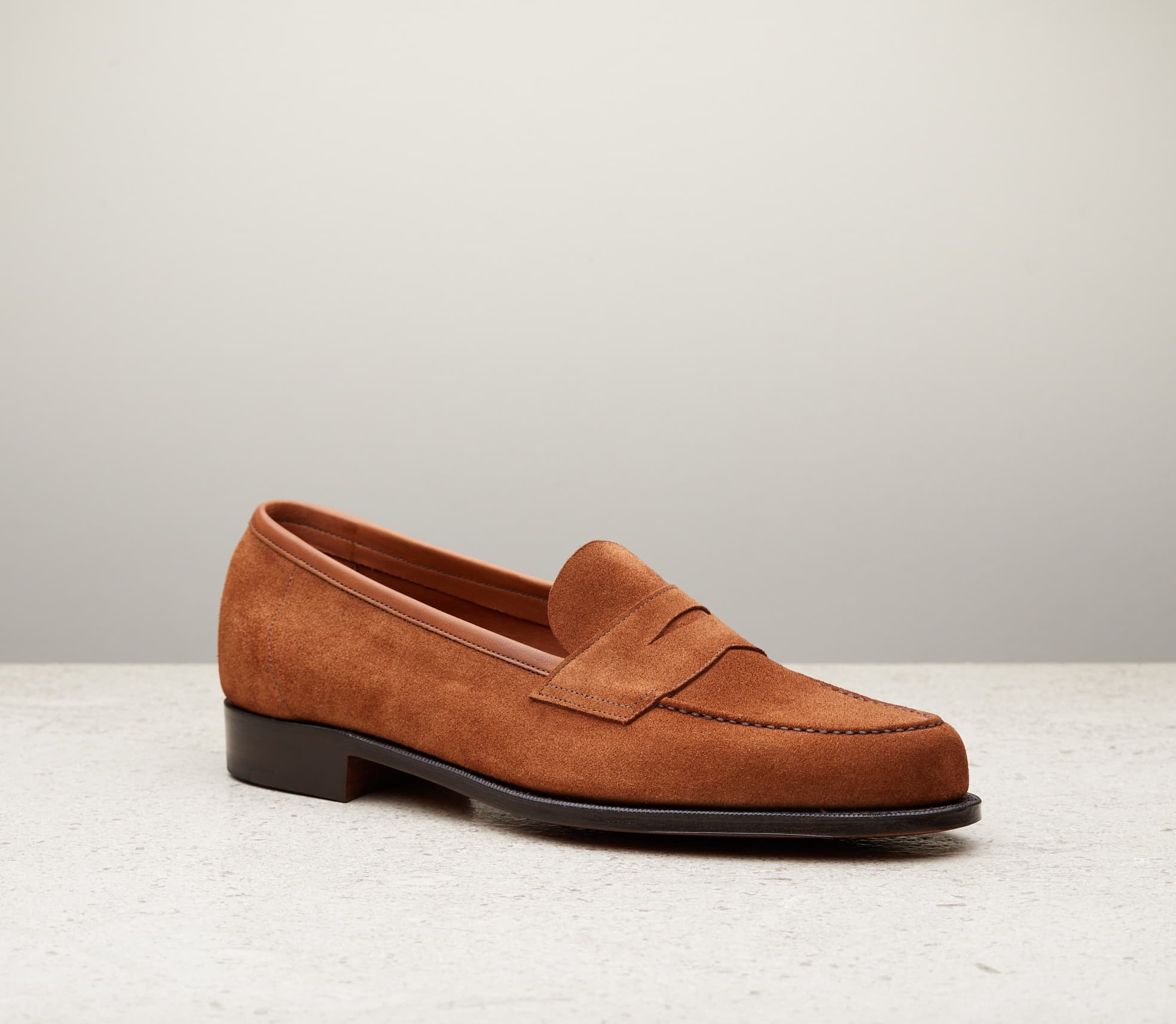Pimlico Unlined — snuff suede, 125 last — Pimlico-UL-125-snuff-suede