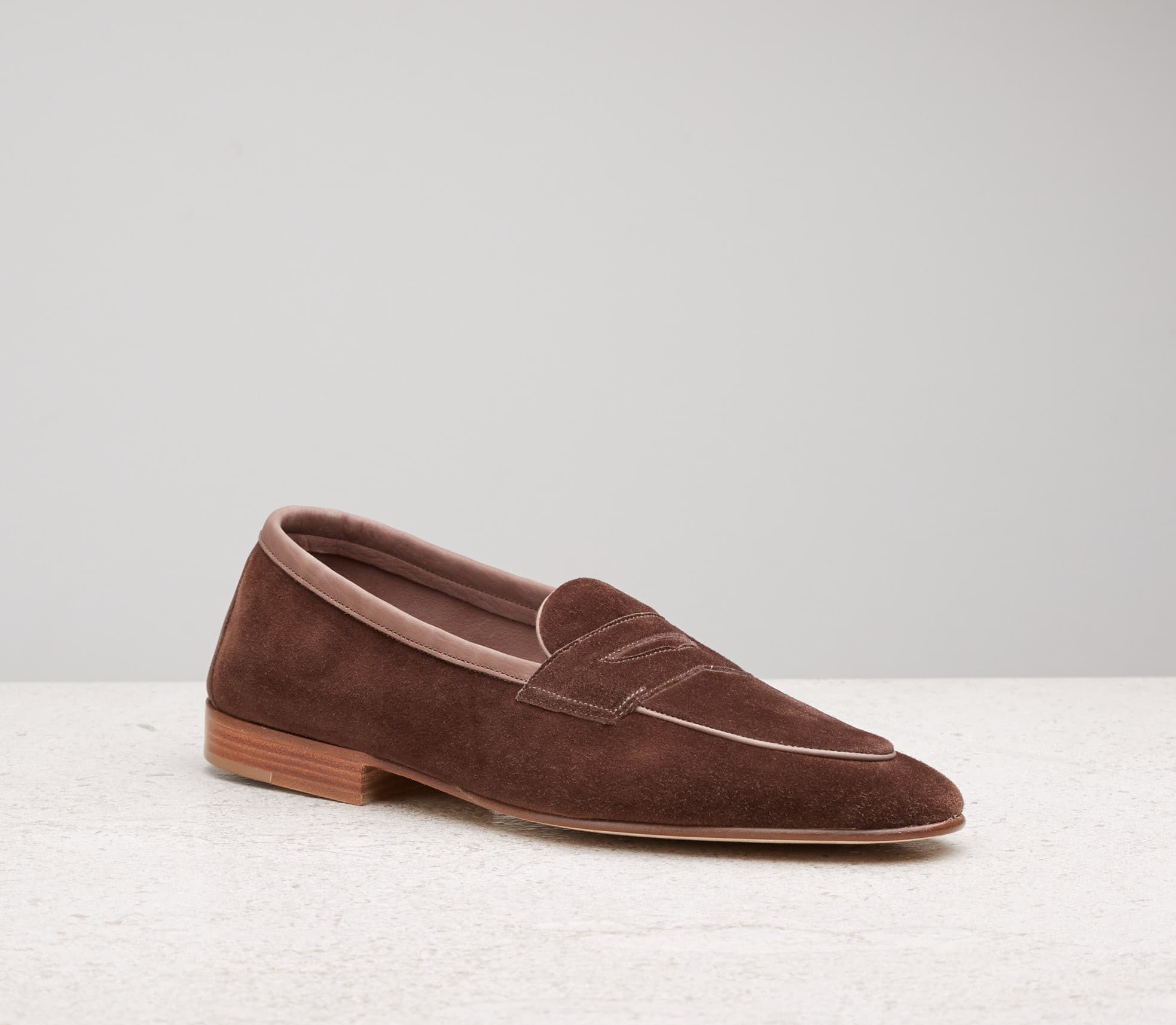 Polperro — brown pepper baby calf suede, 389 last — Polperro 389 BWNPEPP