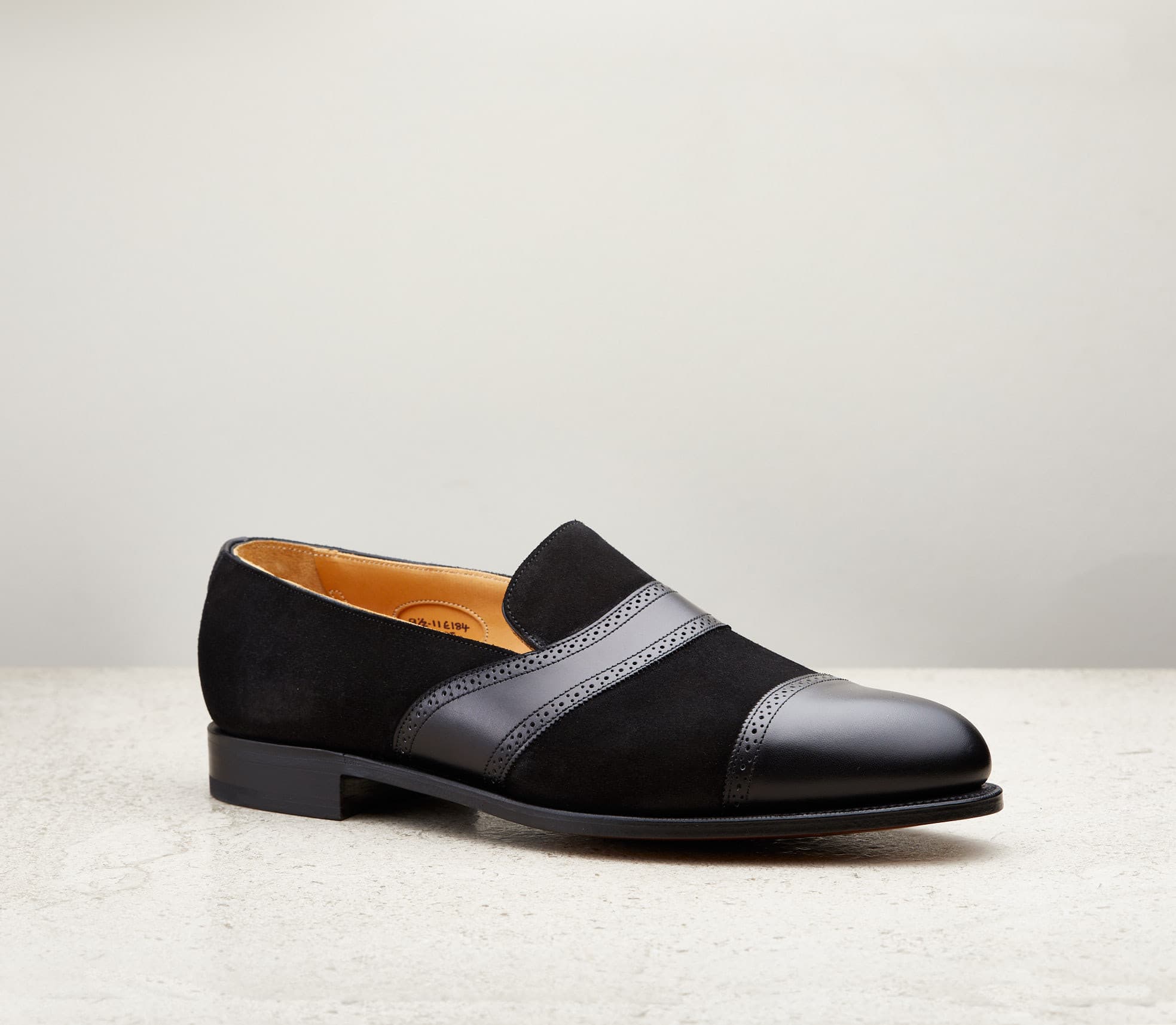 Rochester — black calf & suede, 184 last — Rochester_184_Black-Calf-Suede