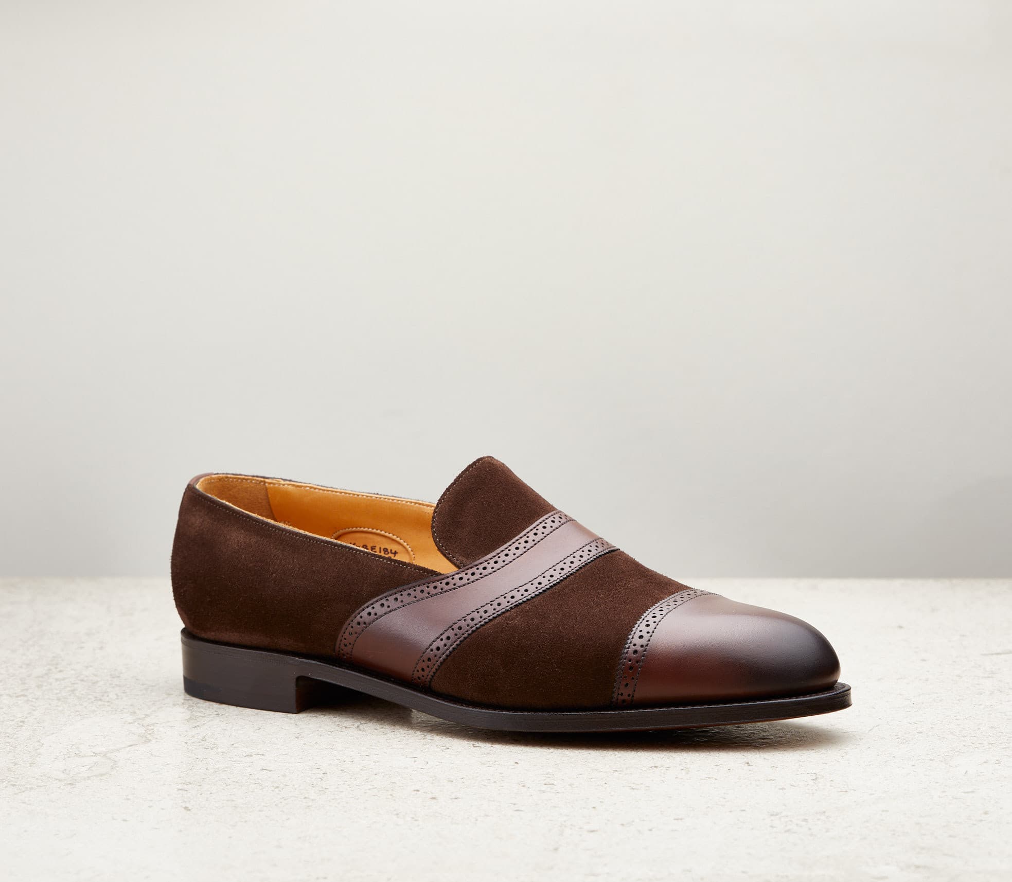 Rochester — dark oak antique & mink suede, 184 last — Rochester_184_Dark-Oak-Mink