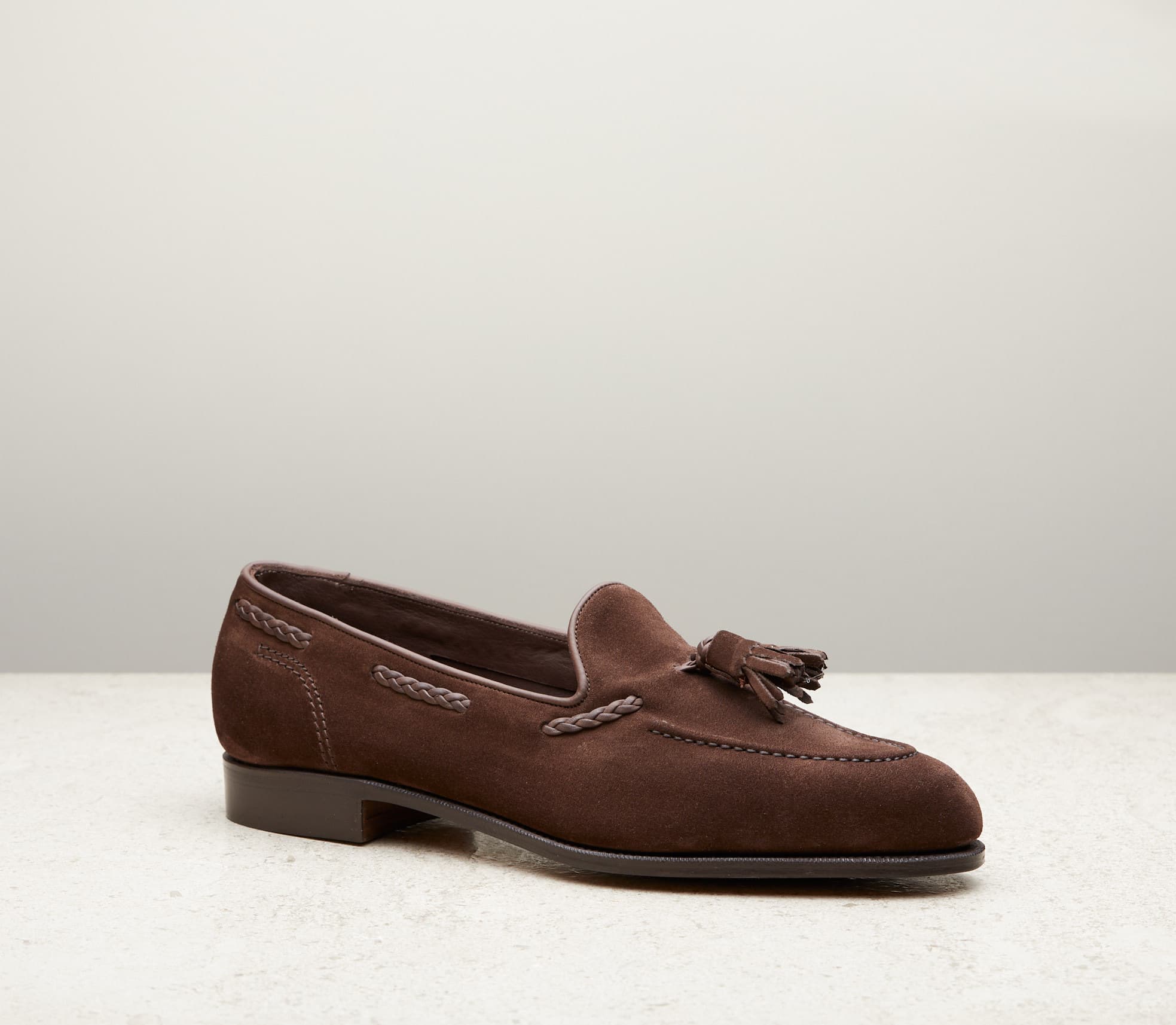 Belgravia Unlined — 184 Last, mink suede — Belgravia_UL_184_Mink-Suede