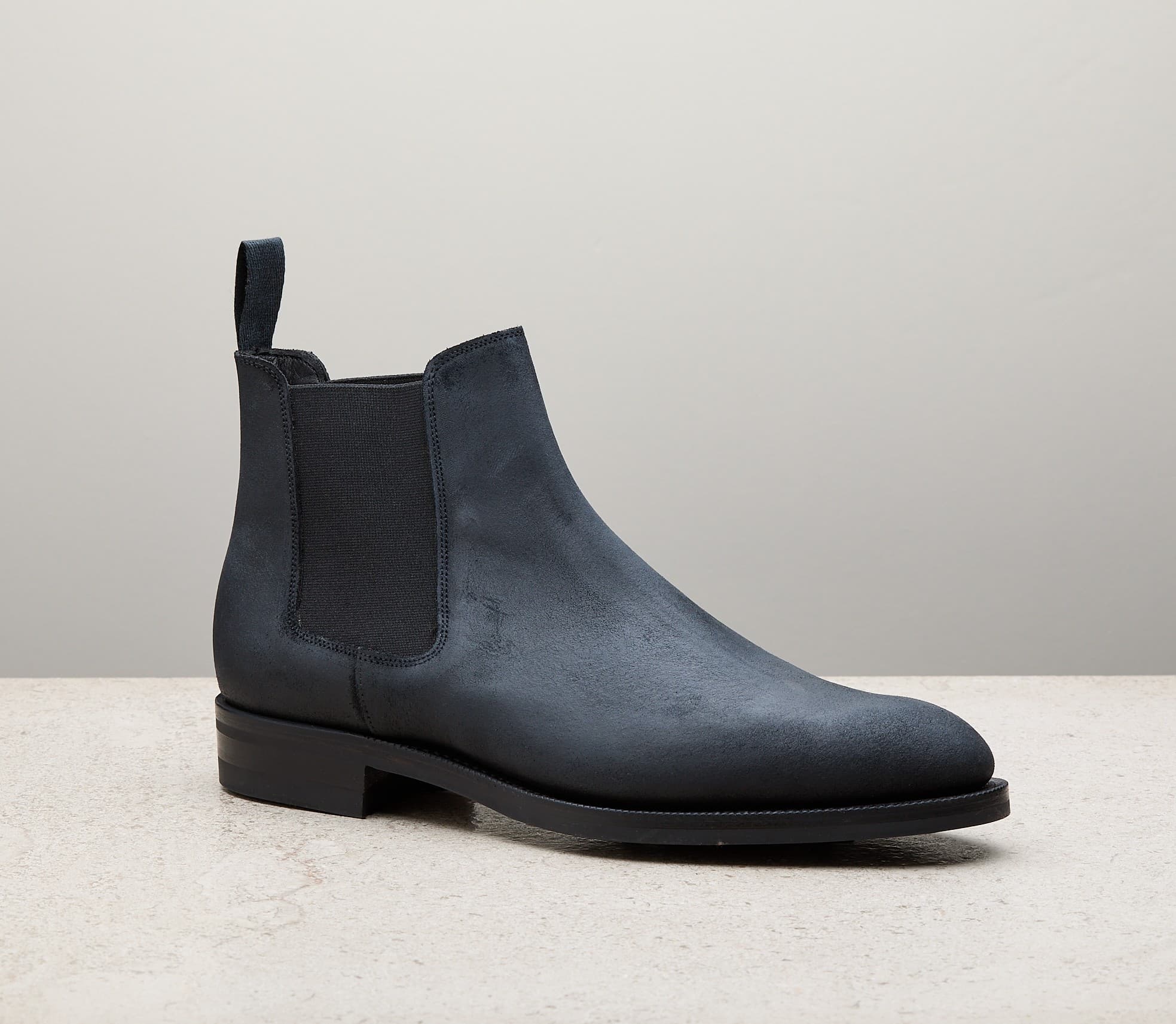 Govan — coal waxed suede, 202 last — Govan_202_Coal-Waxed-Suede