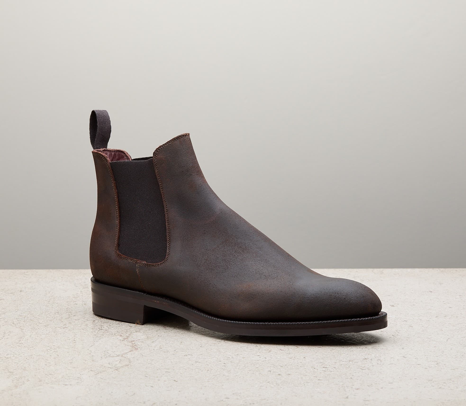 Govan — iron waxed suede, 202 last — govan-202-iron-waxed