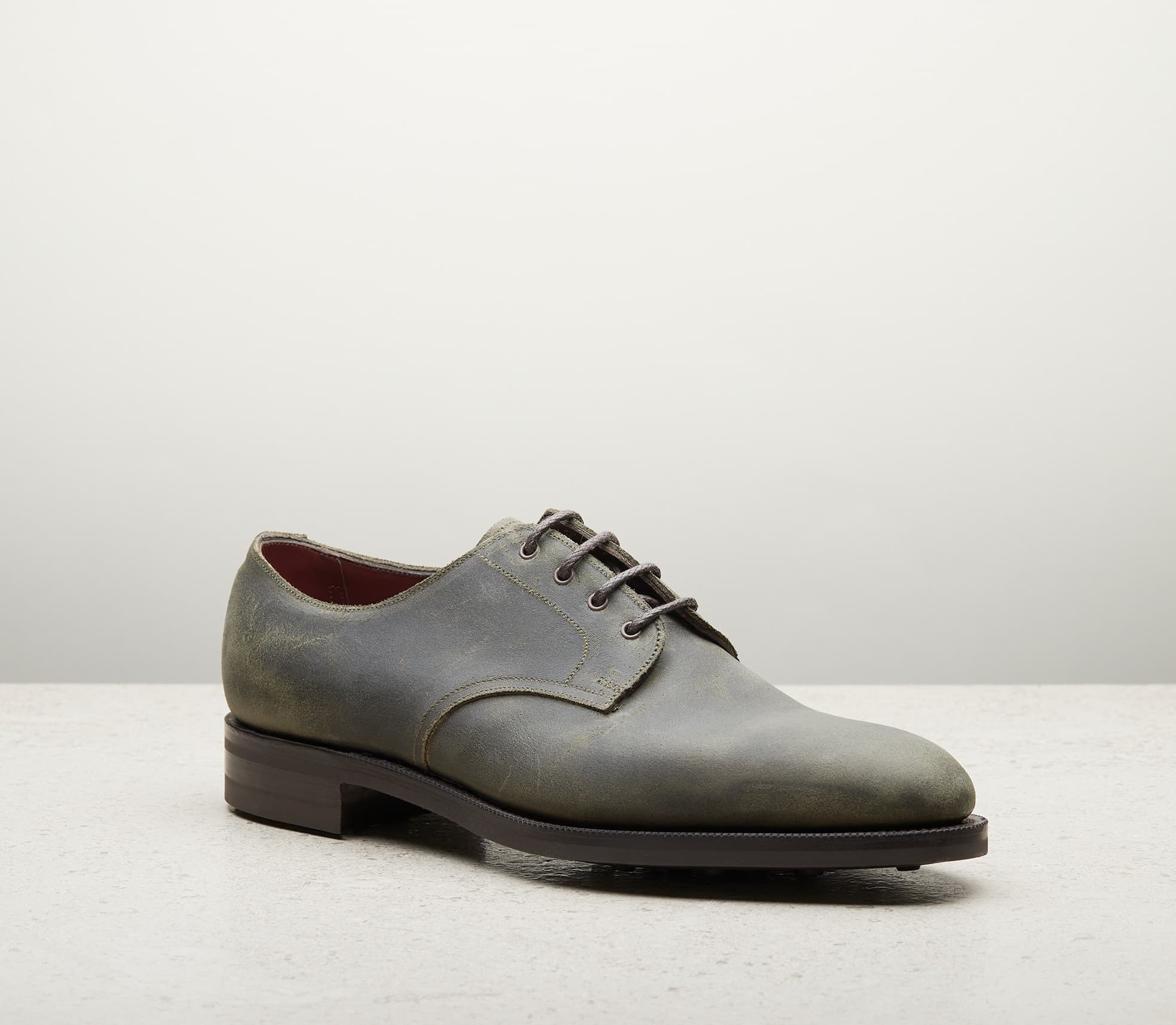 Leith — khaki waxed suede, 202 last — Leith_202_Khaki-waxed