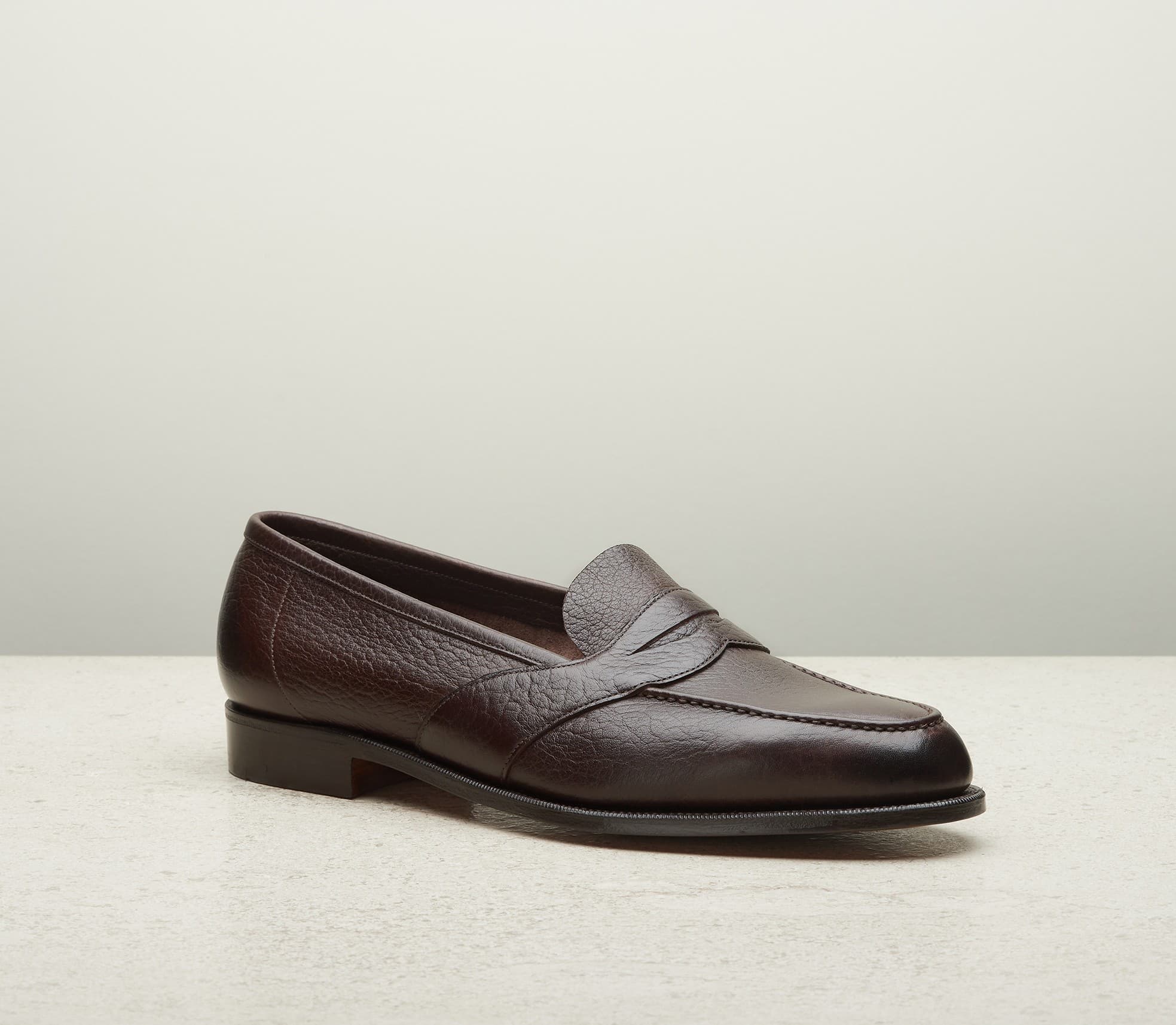 Montpellier Unlined — dark brown london grain, 184 last — montpellier-ul-184-brown-london-grain