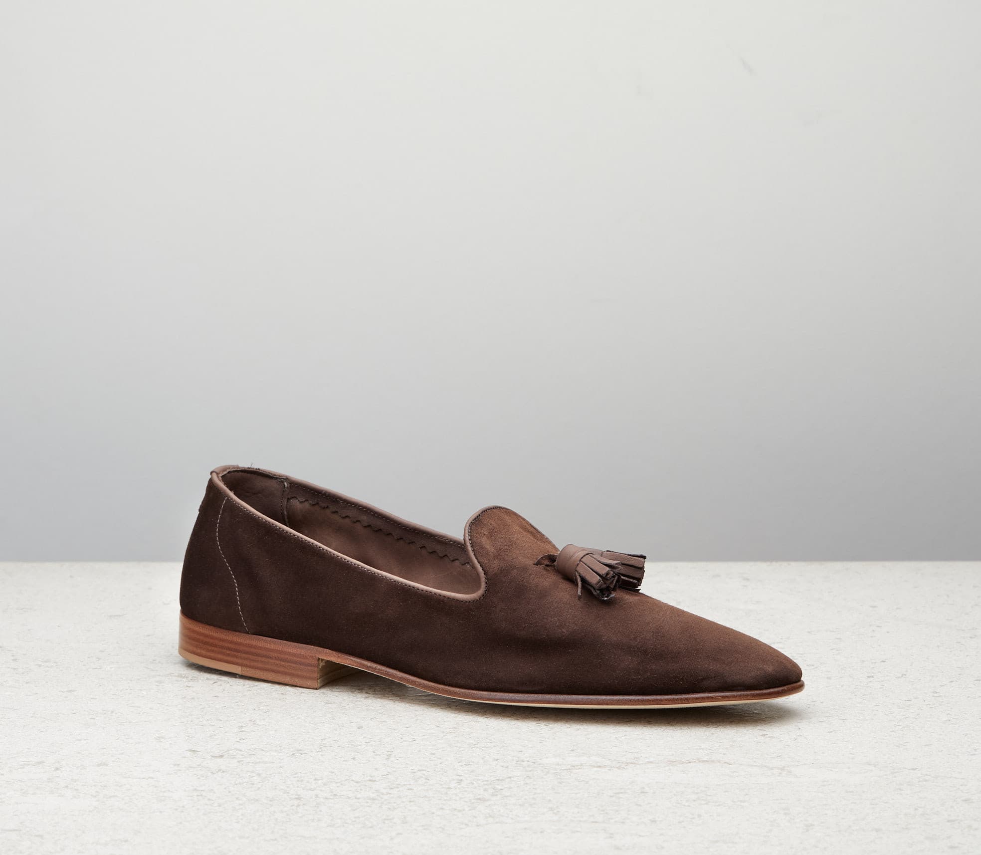 Penzance — brown pepper baby calf suede, 389 last — Penzance_389_Brown-Pep-BCS