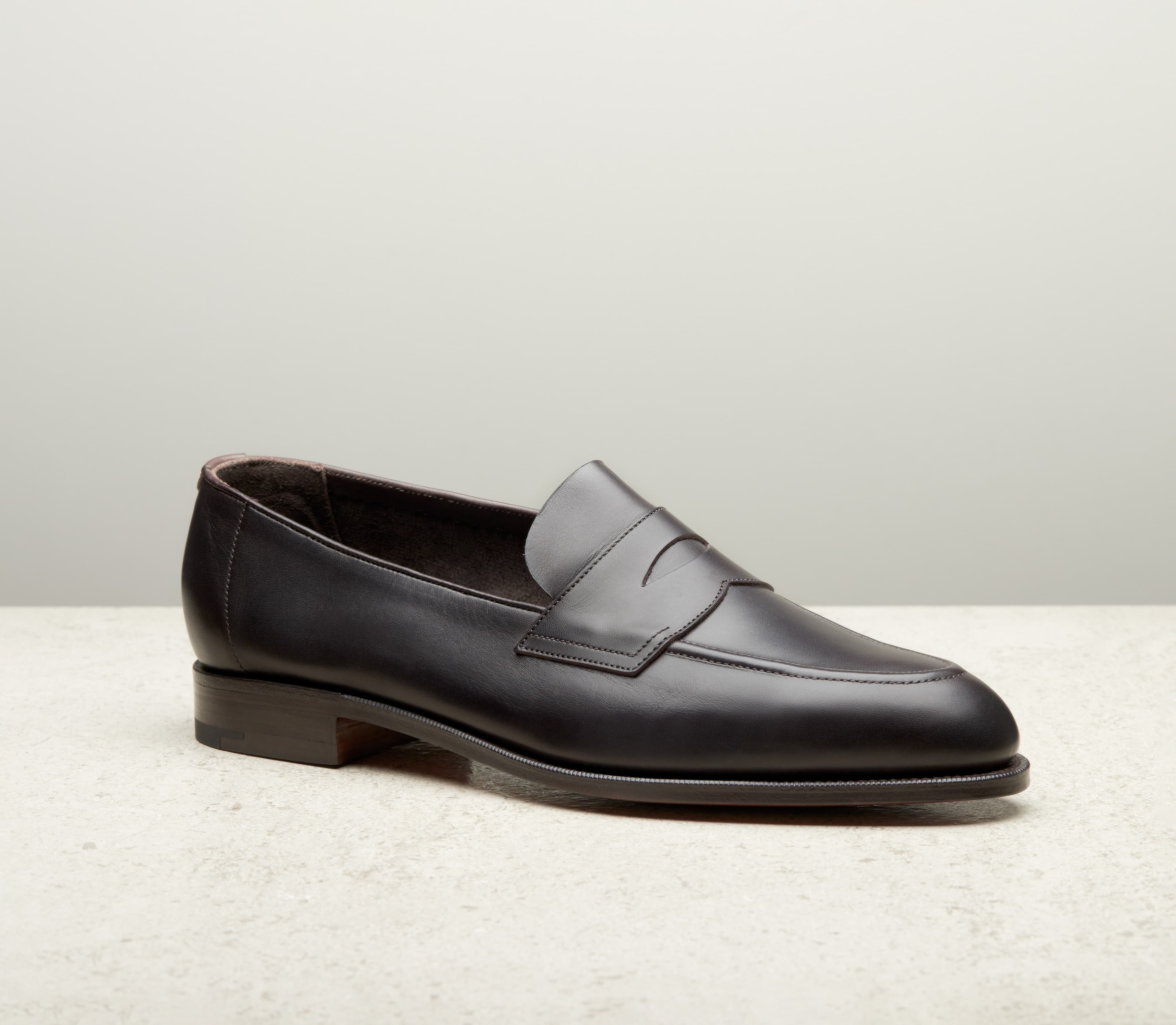 Piccadilly Unlined — dark brown delapre, 184 last — Piccadilly_UL_184_Dark-Brown-Del