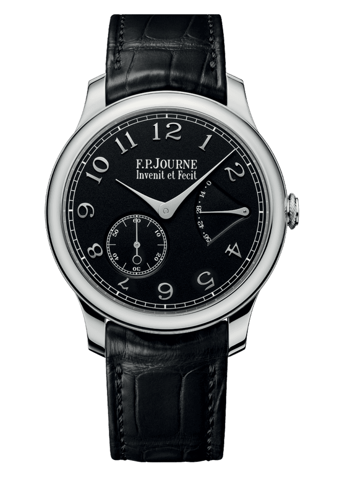 CHRONOMÈTRE SOUVERAIN BLACK LABEL — Platinum, 40 mm, Dial: blackened Silver with 18K white Gold numerals, Hands: rhodium plated Steel, Height: 8 mm
