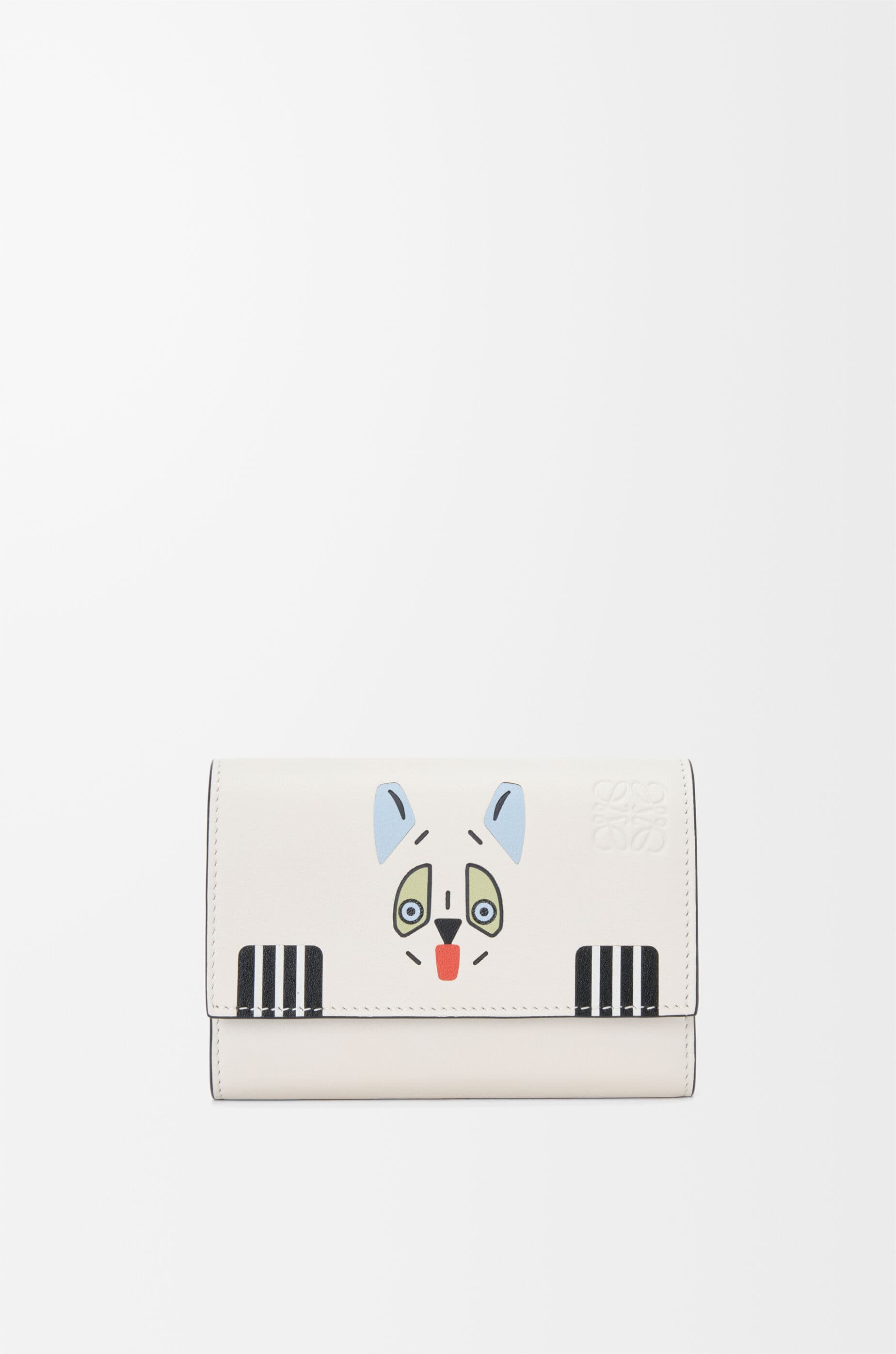 Futurist Cat small vertical wallet in classic calfskin — C643S33X28-9567