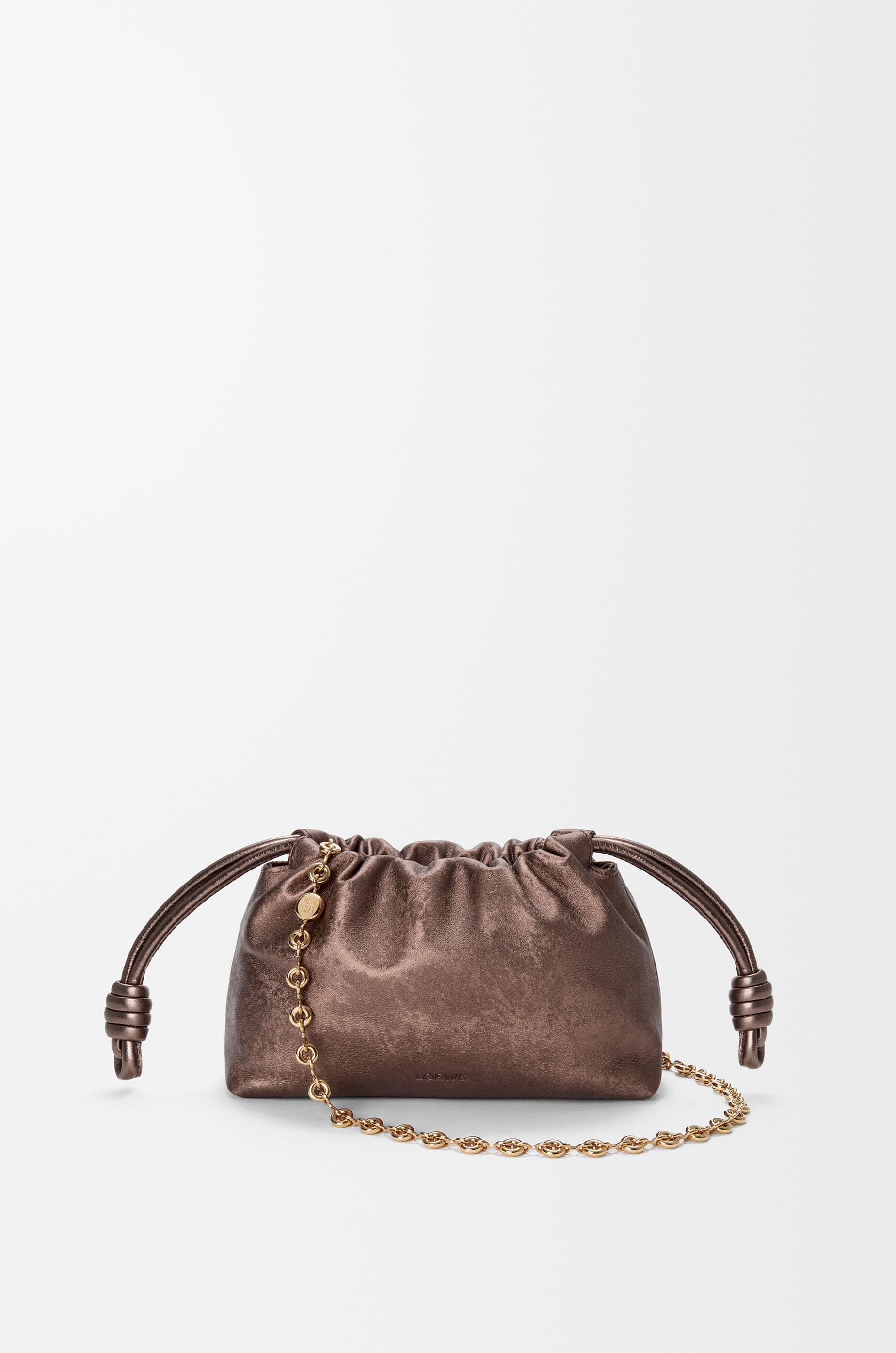 Mini Flamenco purse in moiré printed calfskin — A411NBPX09-3240
