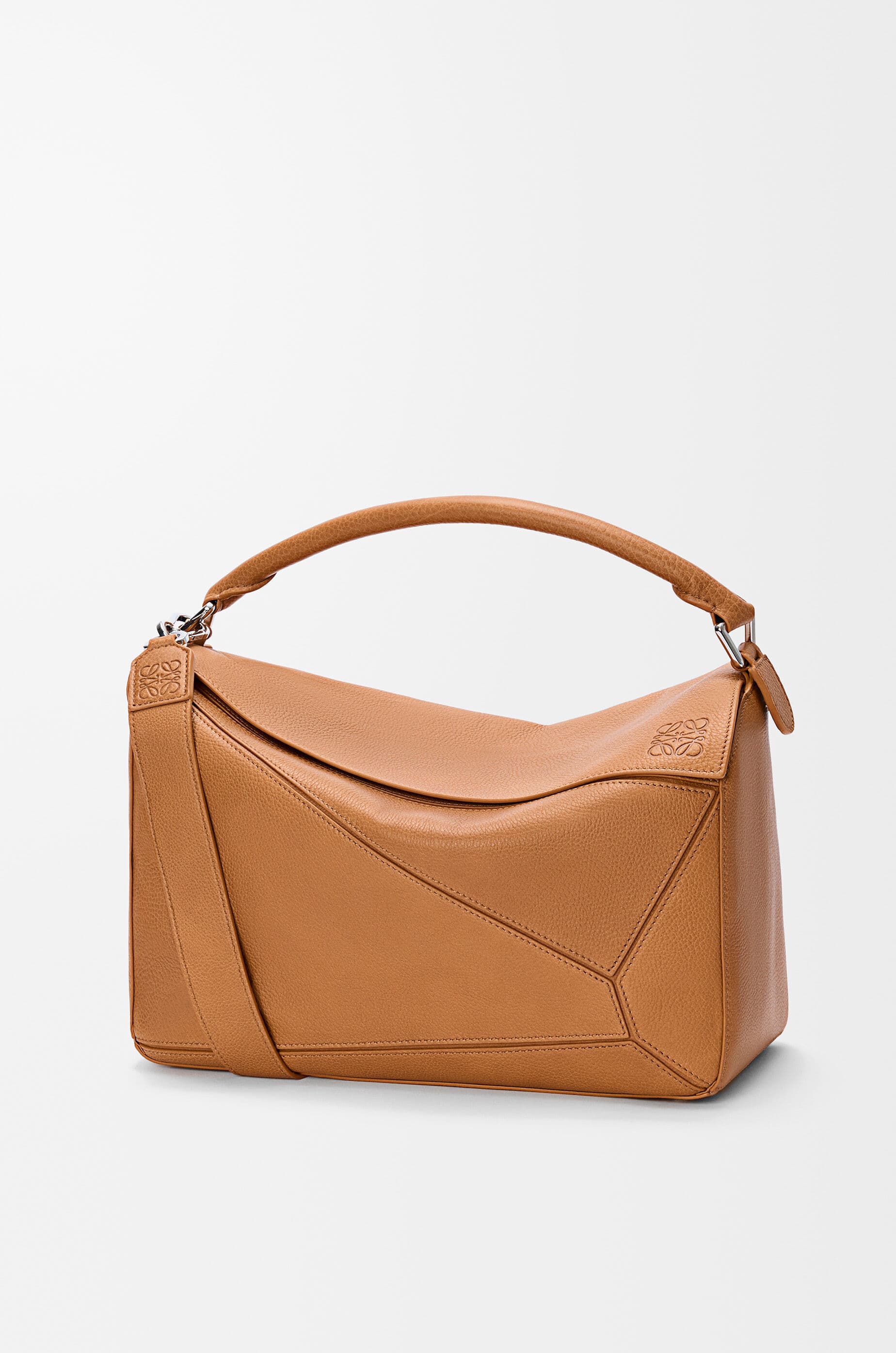 Large Puzzle bag in supple grained calfskin — B510PNLX01-6518