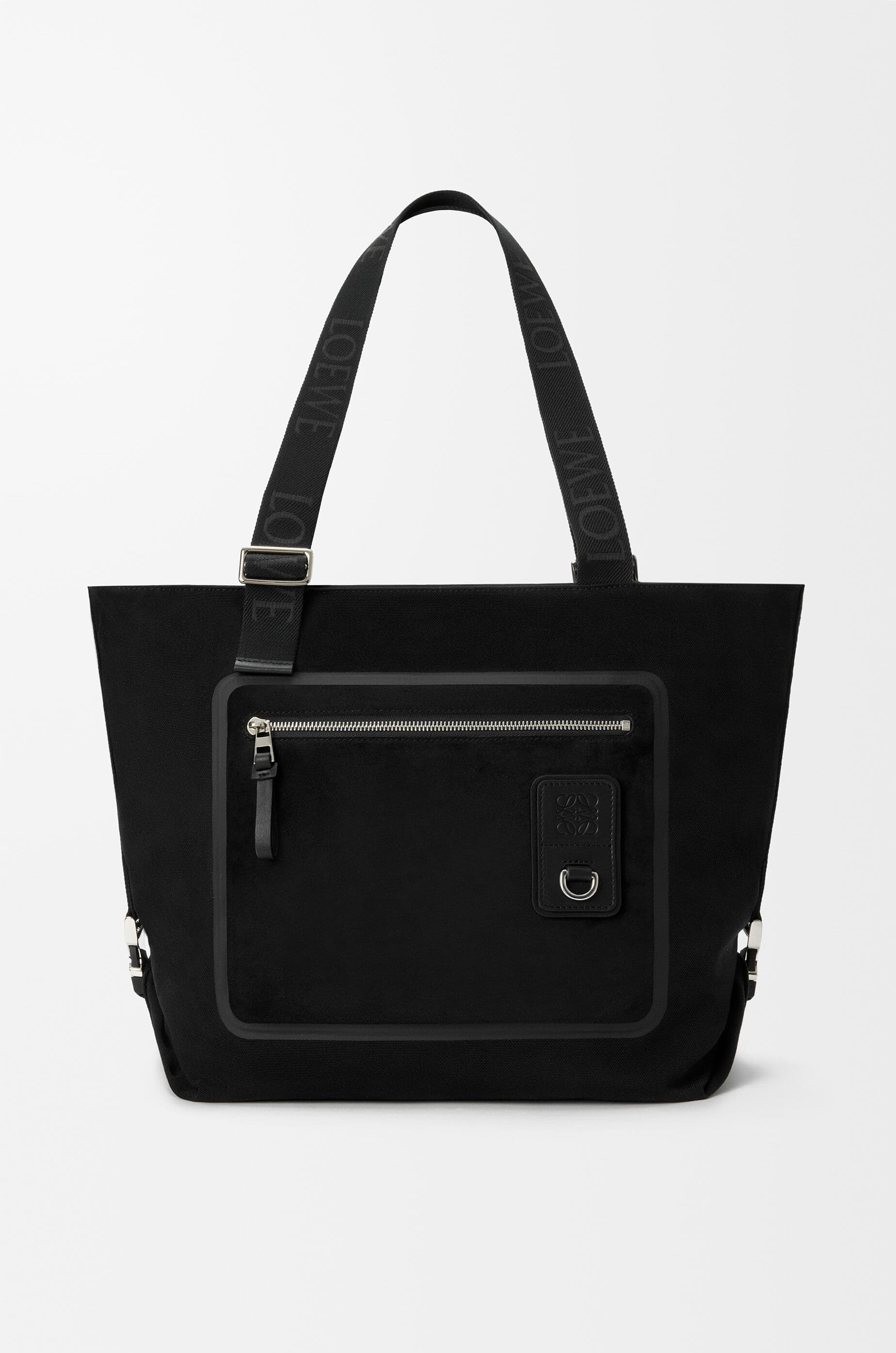 Flex zipped tote in canvas and suede — BFLXFXTX01-1100