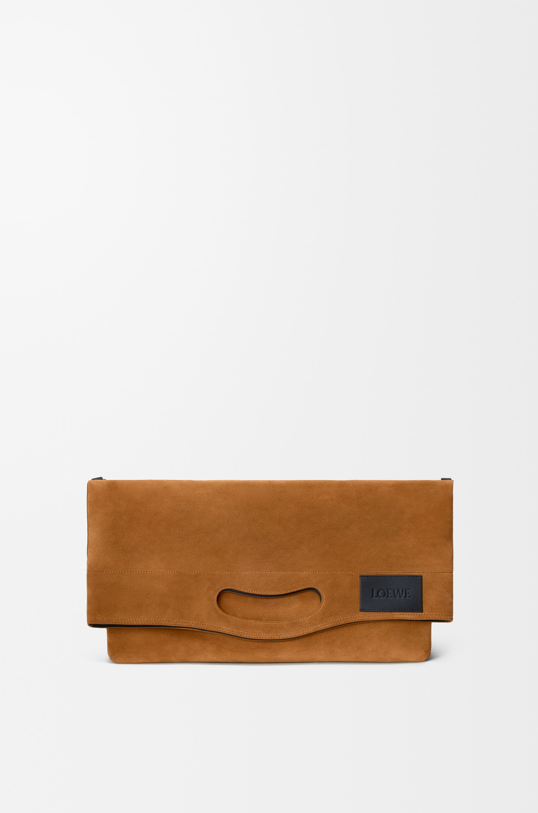 Bob folded tote in suede — BBOOBTLX02-3250