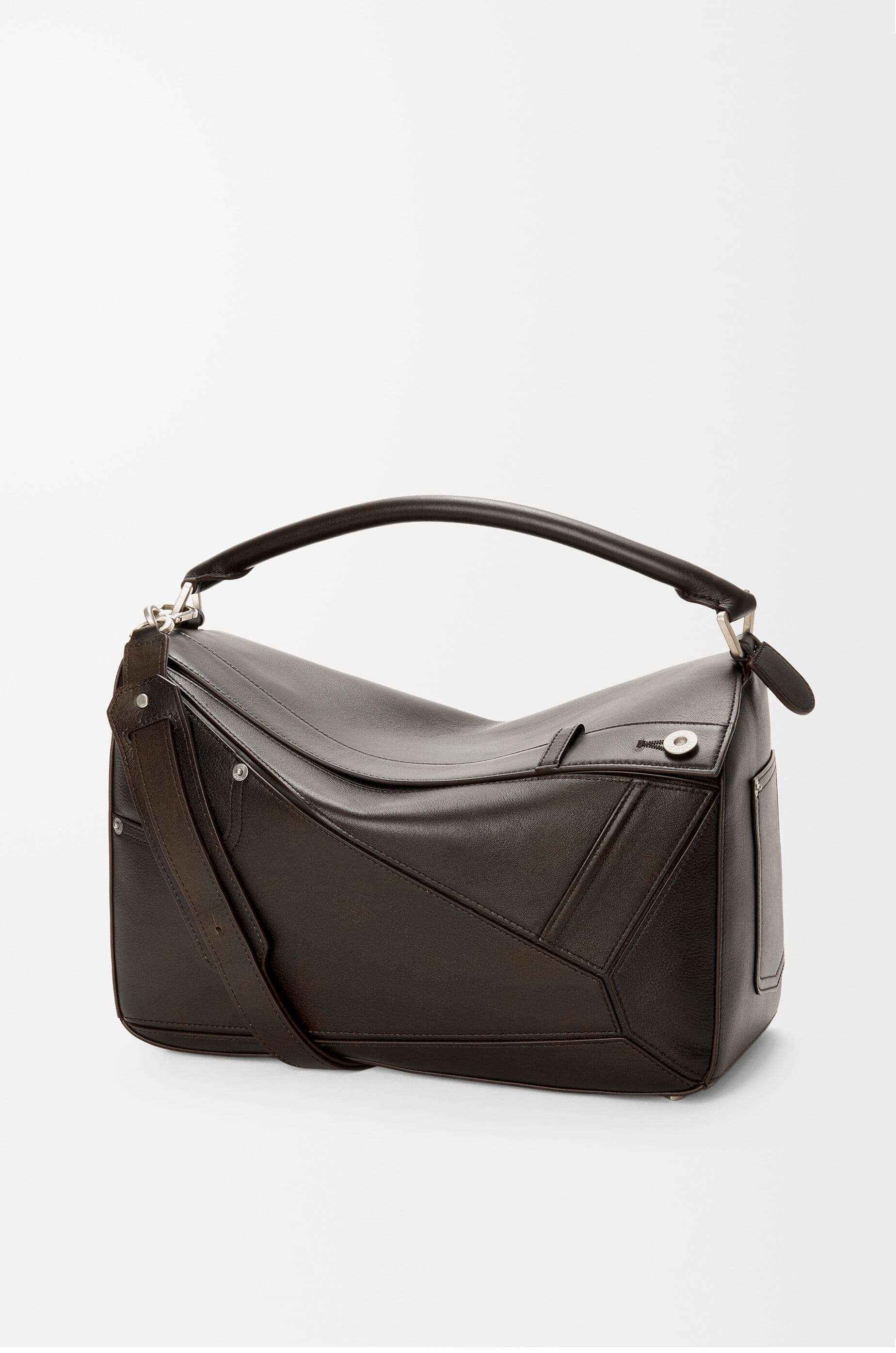 Panta large Puzzle bag in shiny calfskin — B510PPLX01-0041