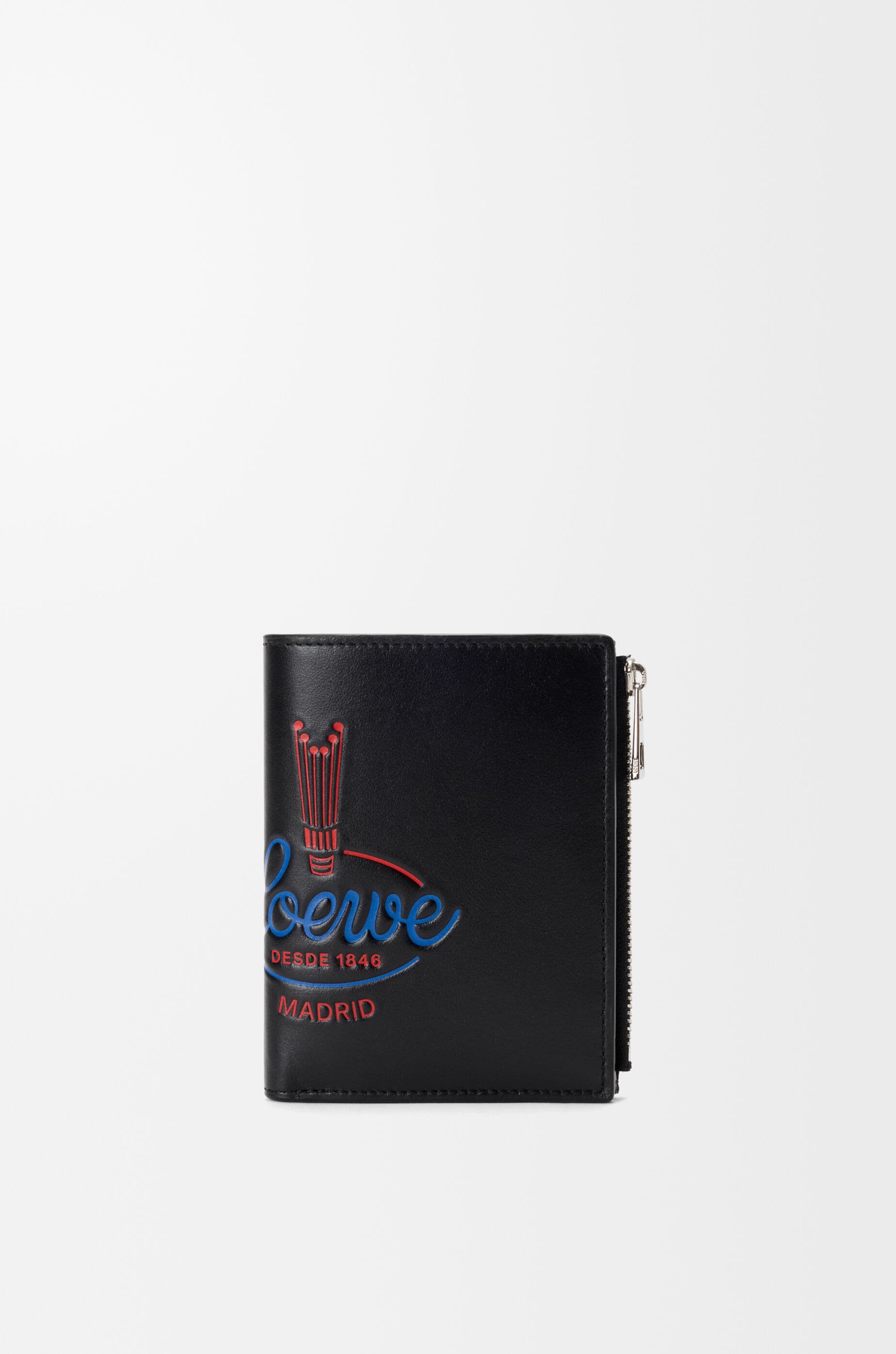 Slim compact wallet in shiny calfskin — C643W73X11-1100