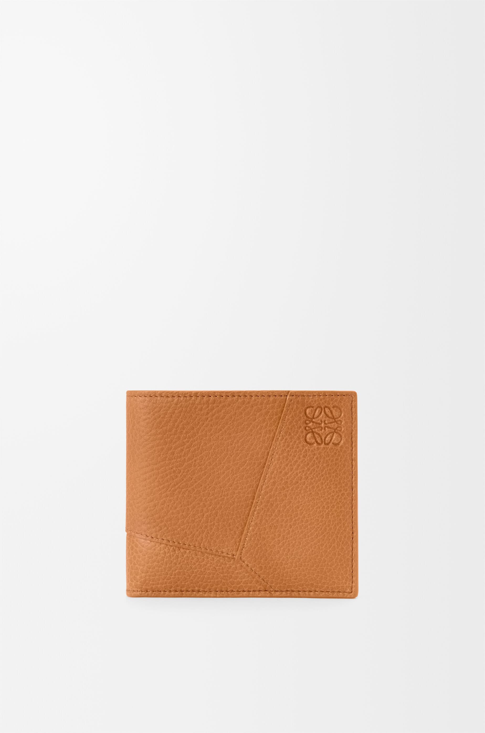 Puzzle bifold wallet in supple grained calfskin — C510302X21-6518