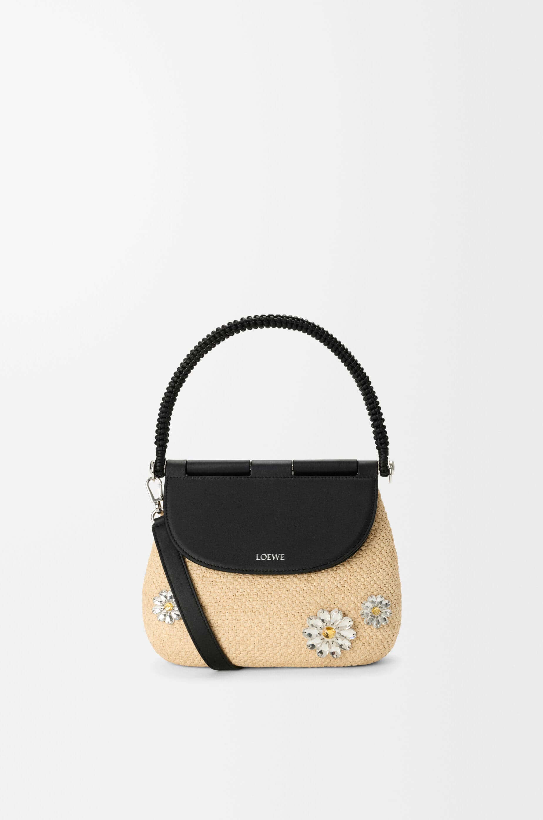 Medium Pescador bag in raffia and calfskin — AFSHFSHX04-2165