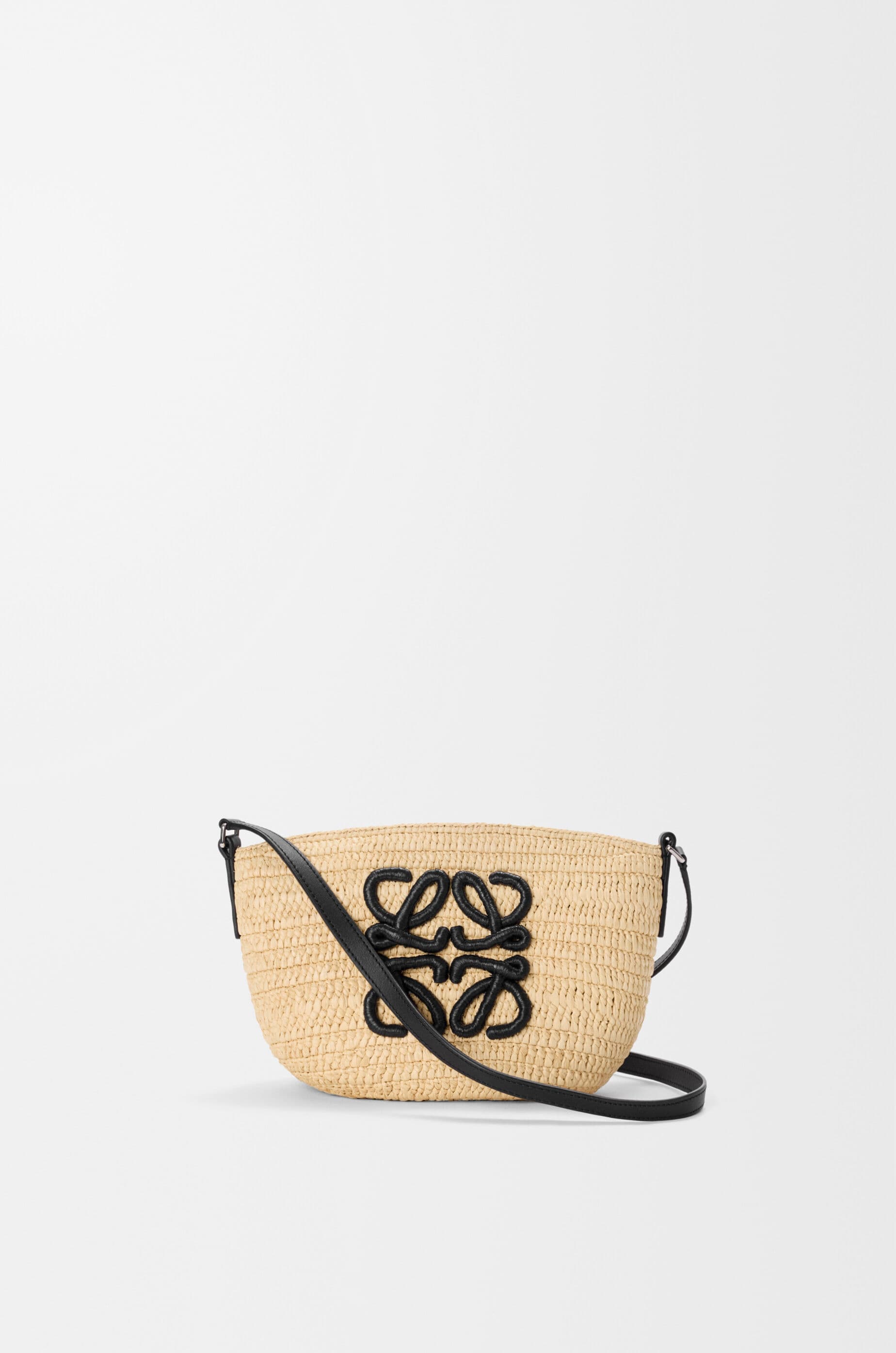 Eclipse pochette in raffia and calfskin — ANNGNN0X03-2165