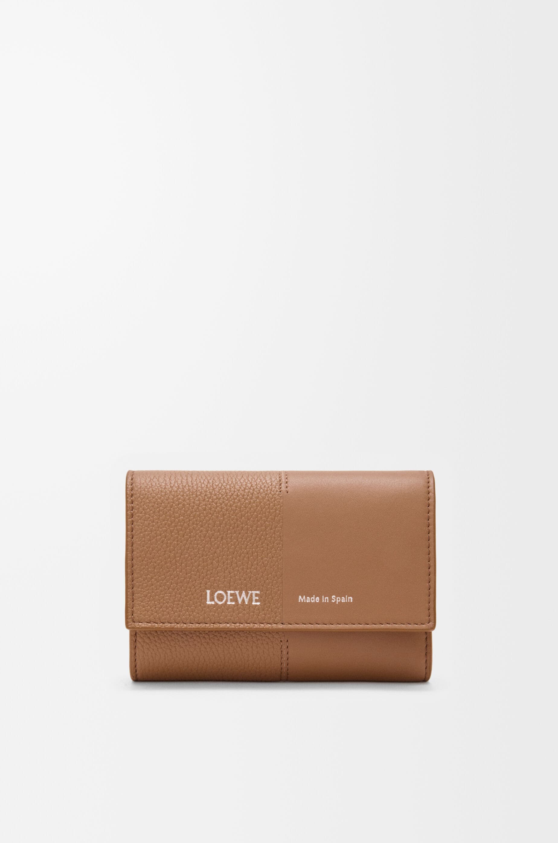 Small vertical wallet in smooth and grained calfskin — C612S33X01-9579