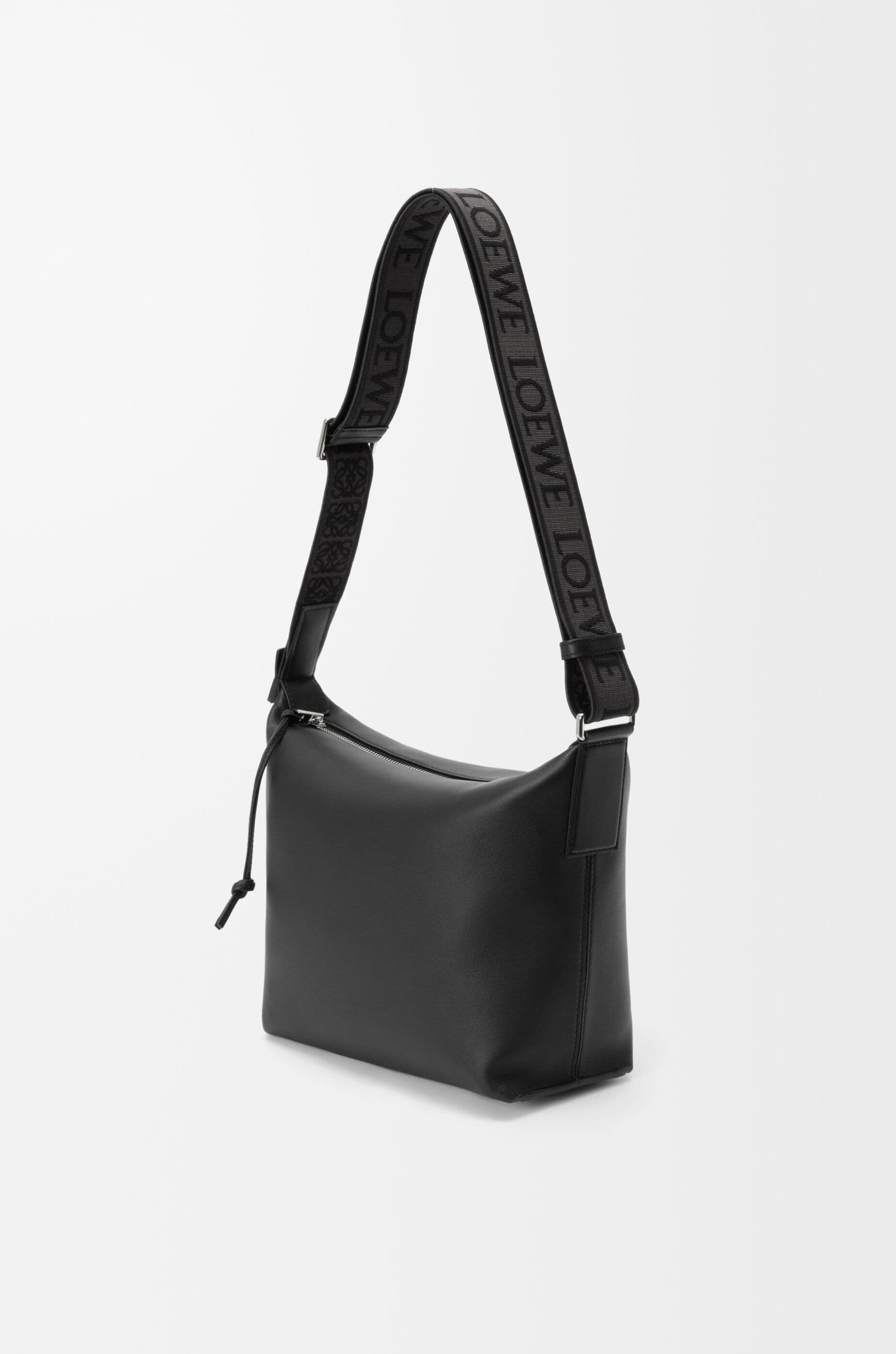 Small Cubi crossbody bag in supple smooth calfskin and jacquard — B906Q63X04-1100