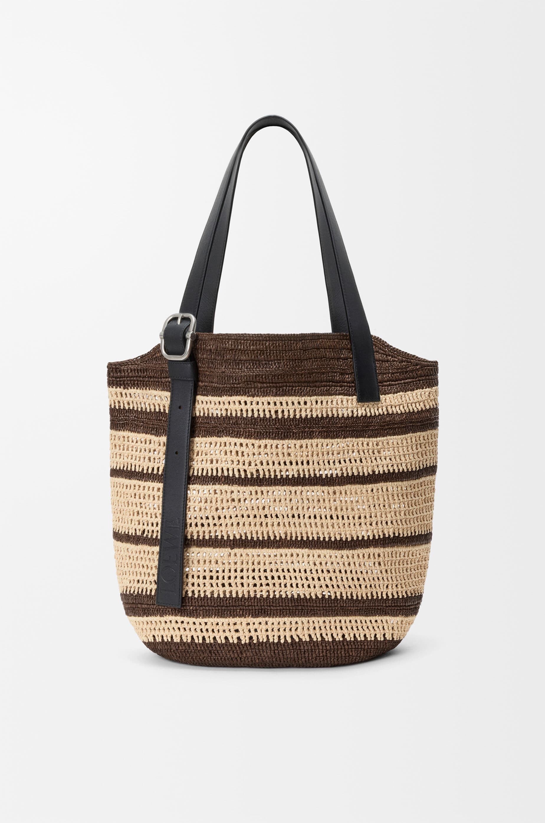 Loop basket in raffia — BB22LOBX01-9587