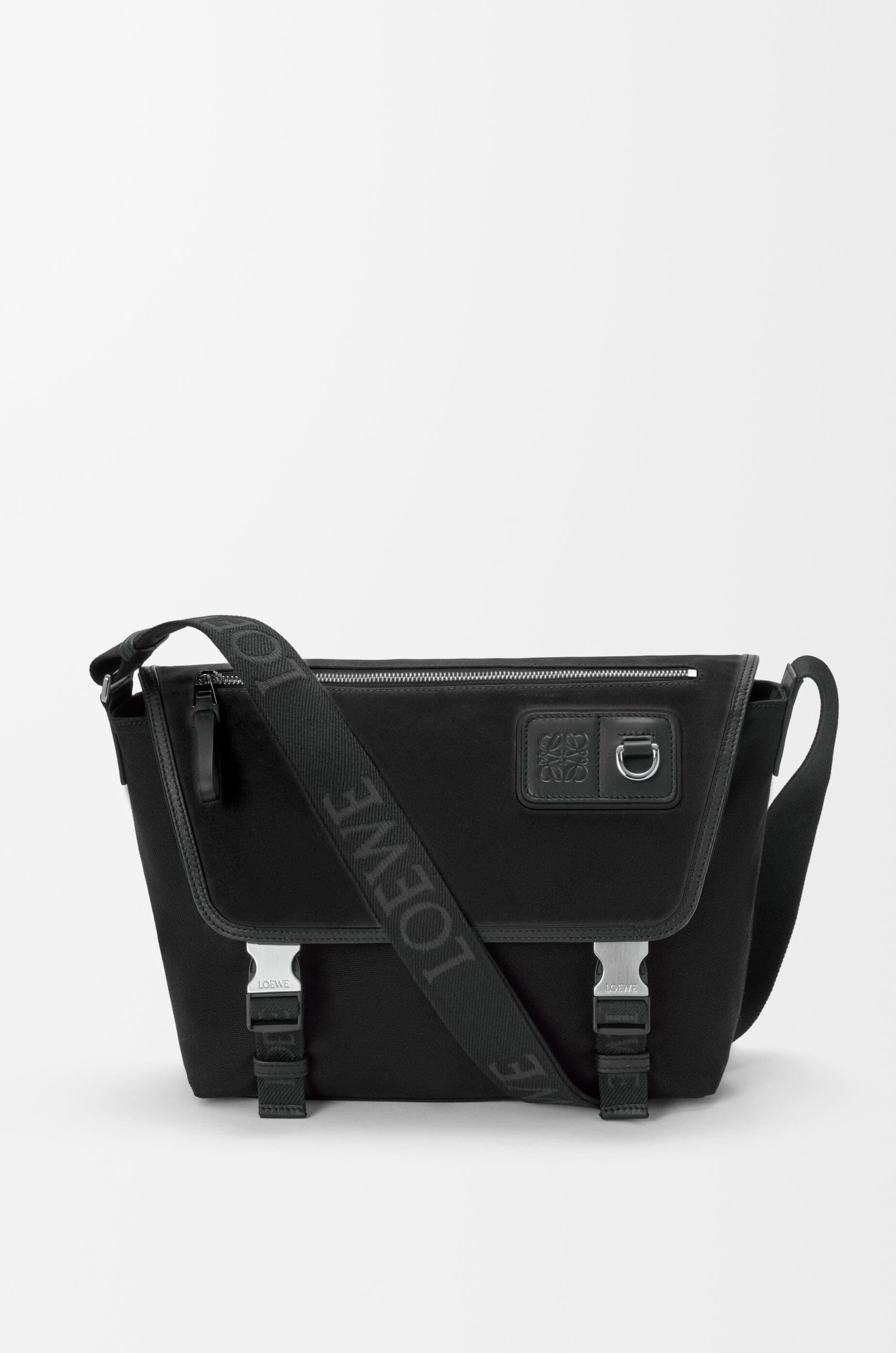 Medium Flex messenger in canvas and suede — B000U45X01-1100
