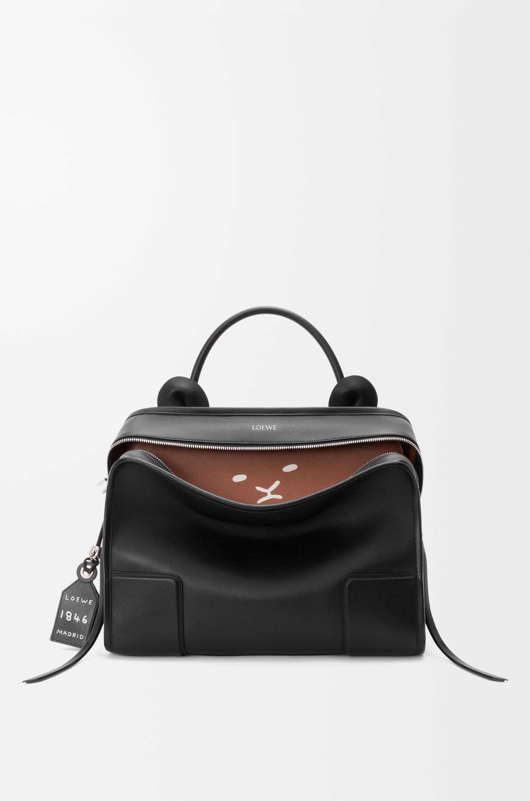 Large Lion Intarsio Amazona 180 bag in calfskin — A039ASRX22-1100