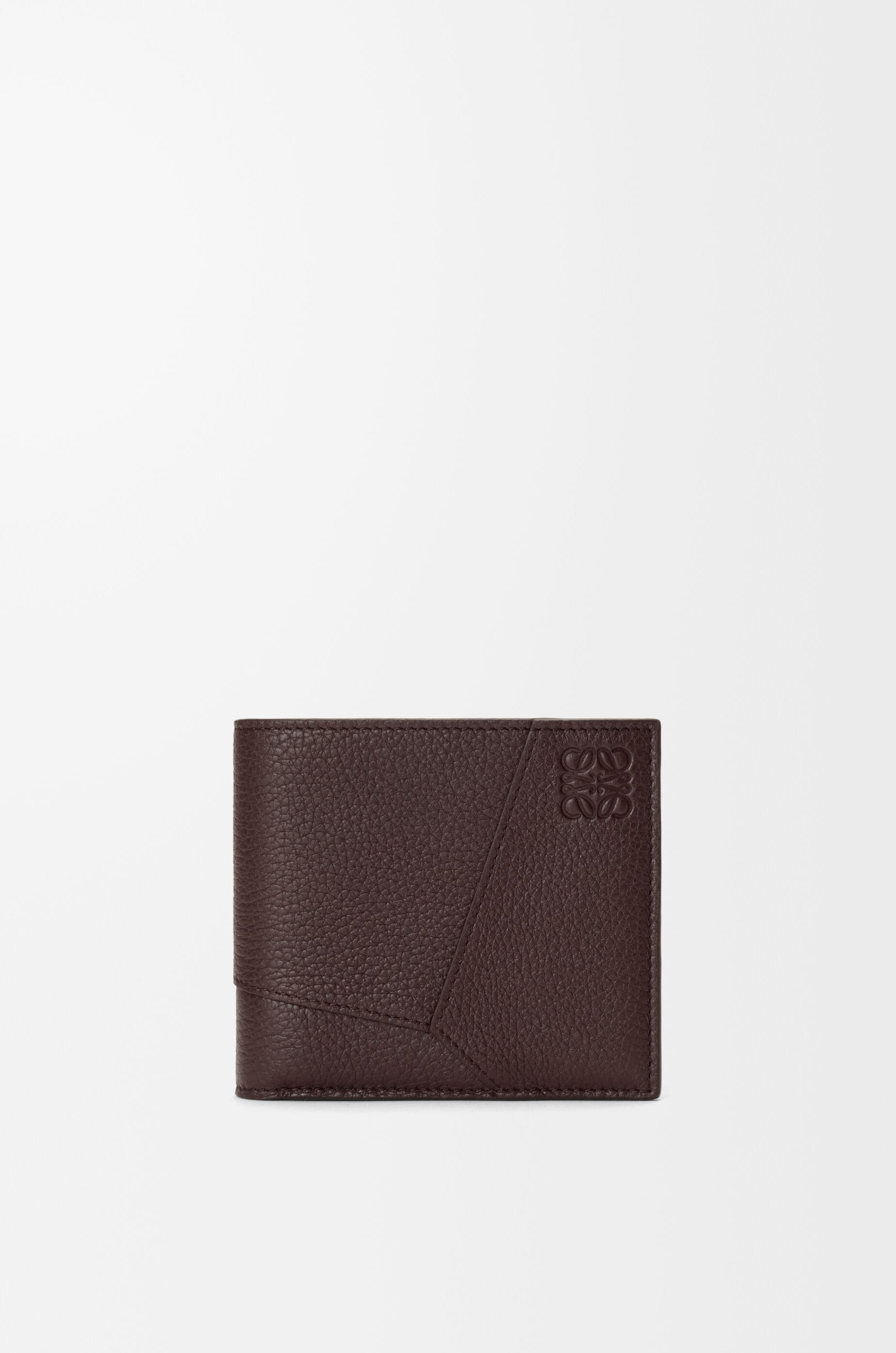 Puzzle bifold coin wallet in supple grained calfskin — C510501X18-3606